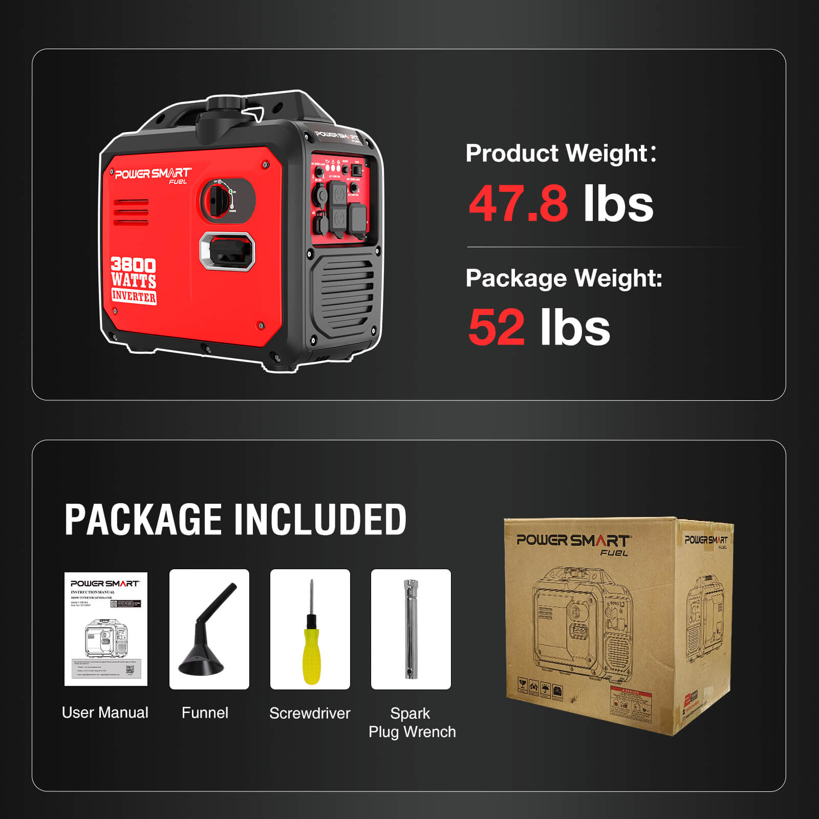 3800W Inverter Gas Generator DB5068