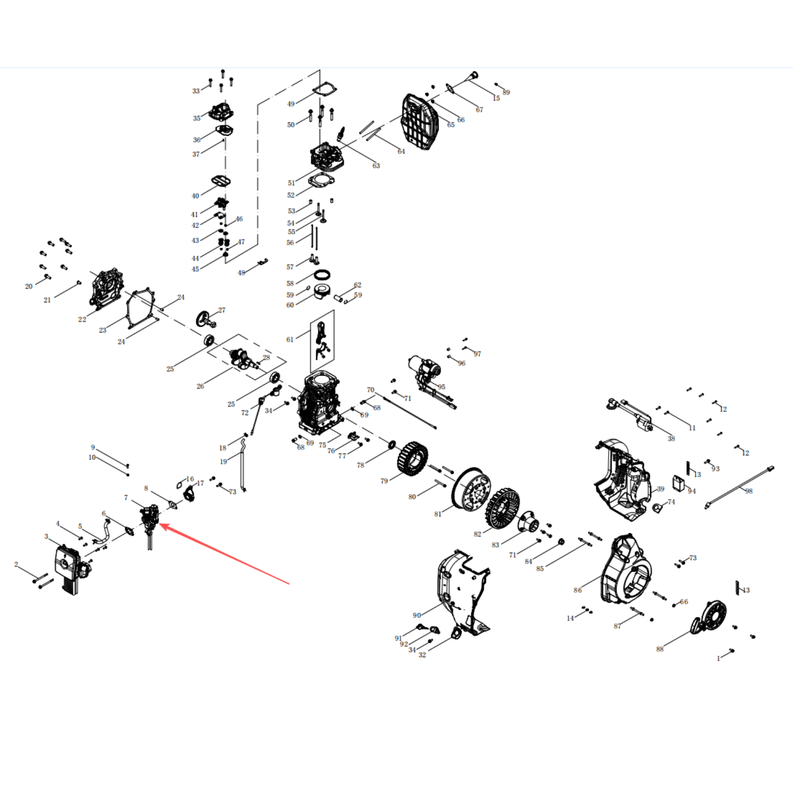 Generator Parts -Carburetor, Stock #100724511