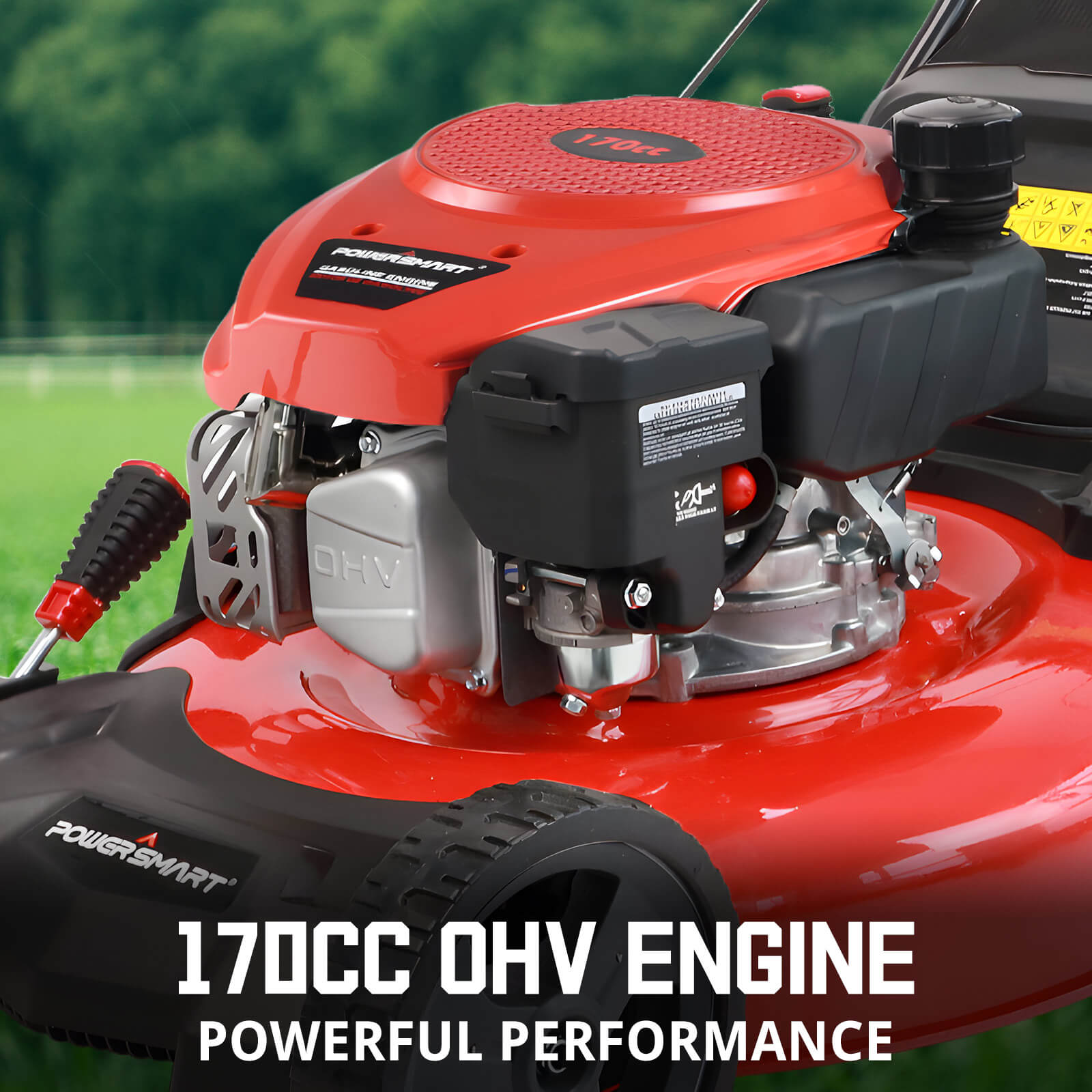 21" 170cc Gas Push Lawn Mower Red DB2194PR