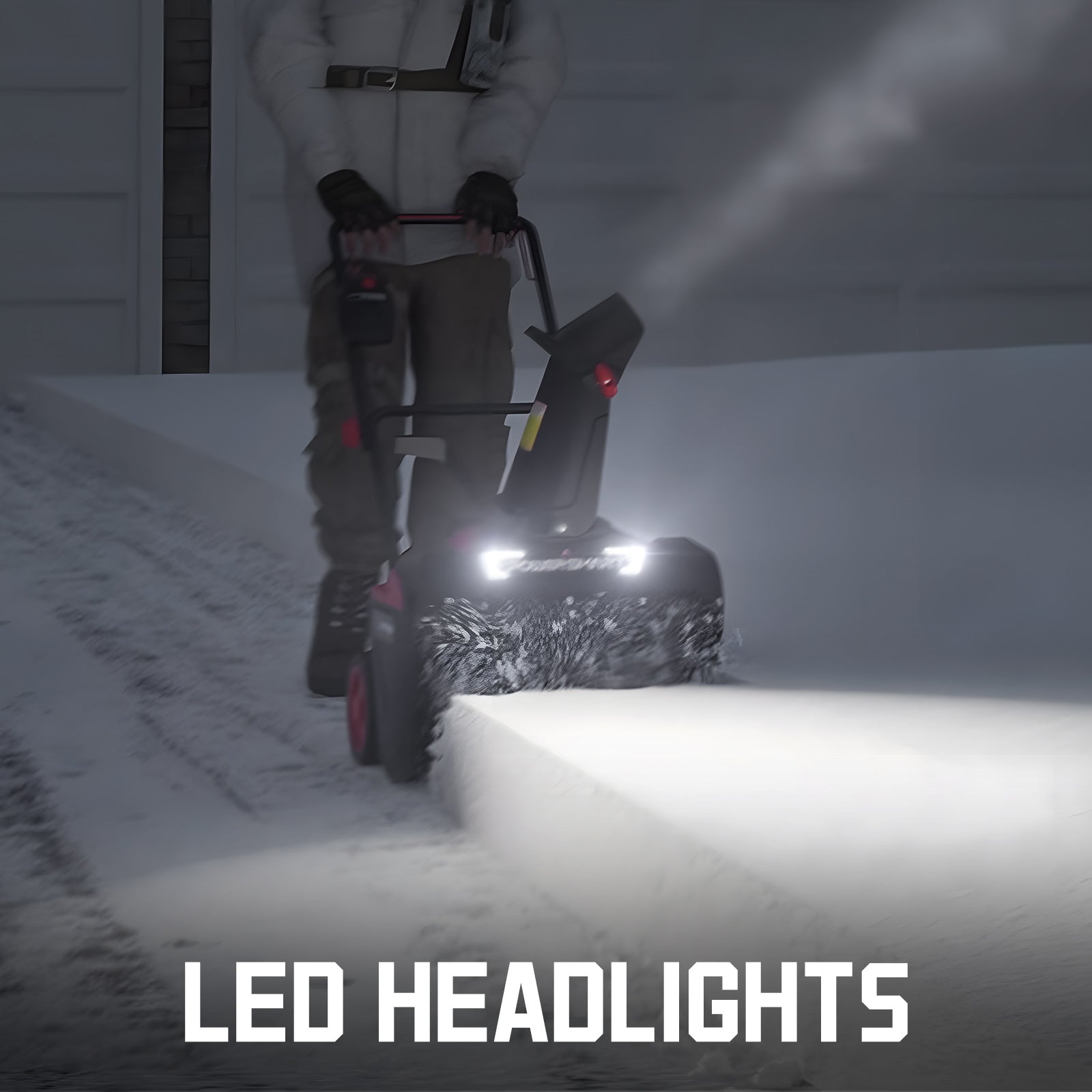 40V 21'' Single Stage Push Cordless Snow Blower w/ Battery & Charger HB2421A