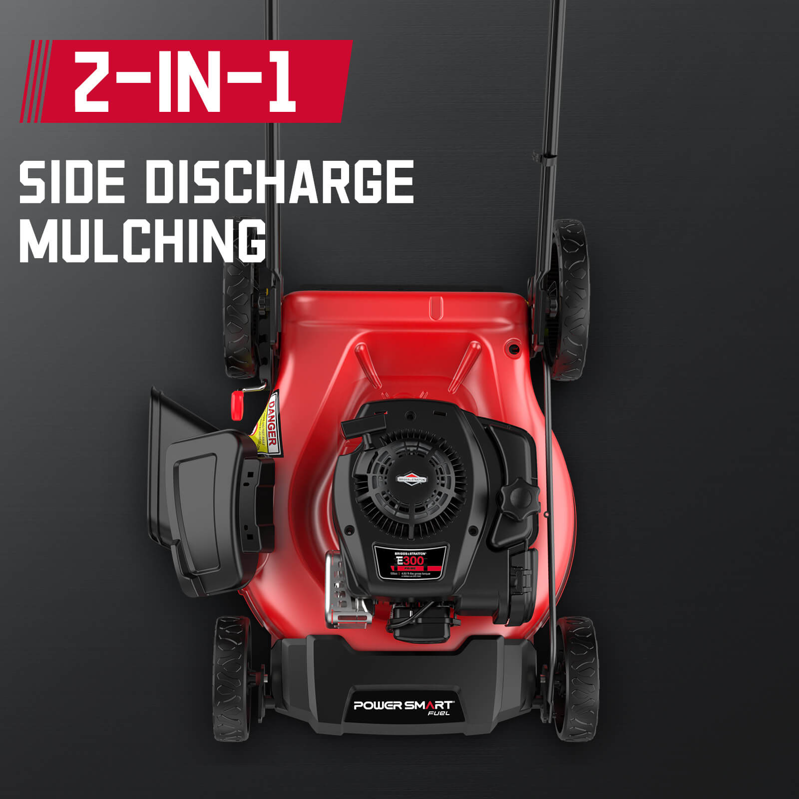 21" 125cc Gas Push 2-1 Lawn Mower w/ Briggs & Stratton 300E Engine B8721C