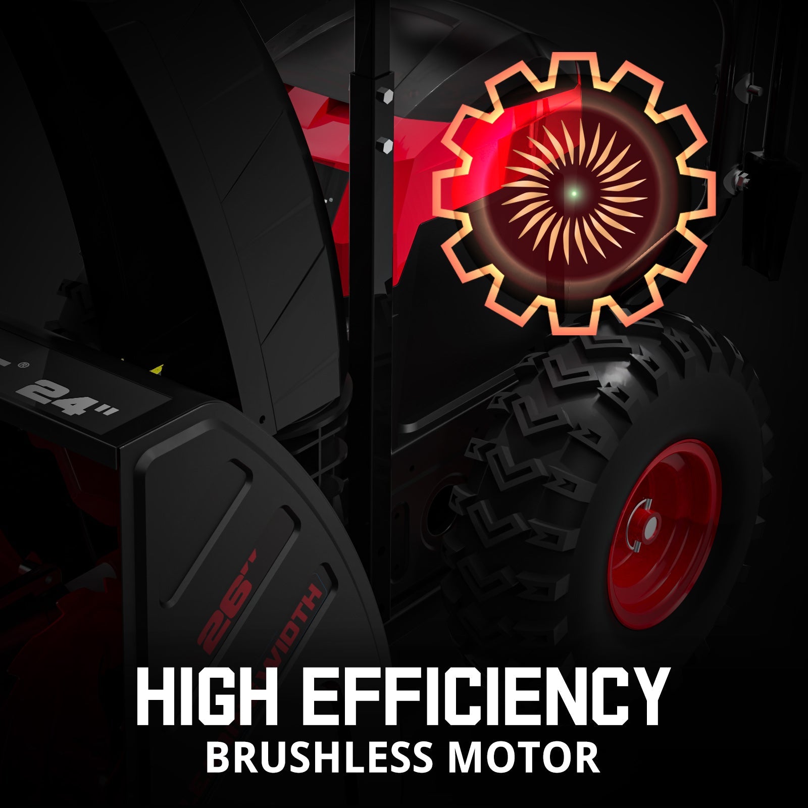 80V 24'' Two Stage Self-propelled Cordless Snow Blower (Tool Only) HB2805