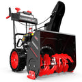 24'' 252cc Two Stage Self-Propelled Gas Snow Blower w/ Electric Start