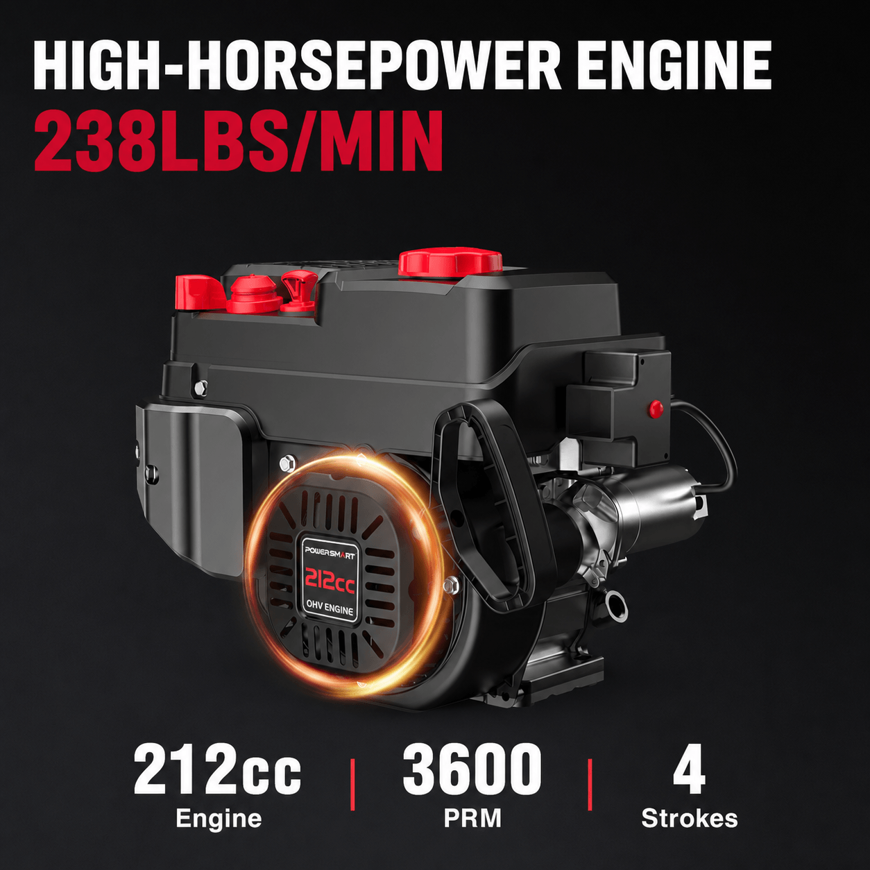 24'' 212cc Two Stage Self-Propelled Gas Snow Blower DB7109