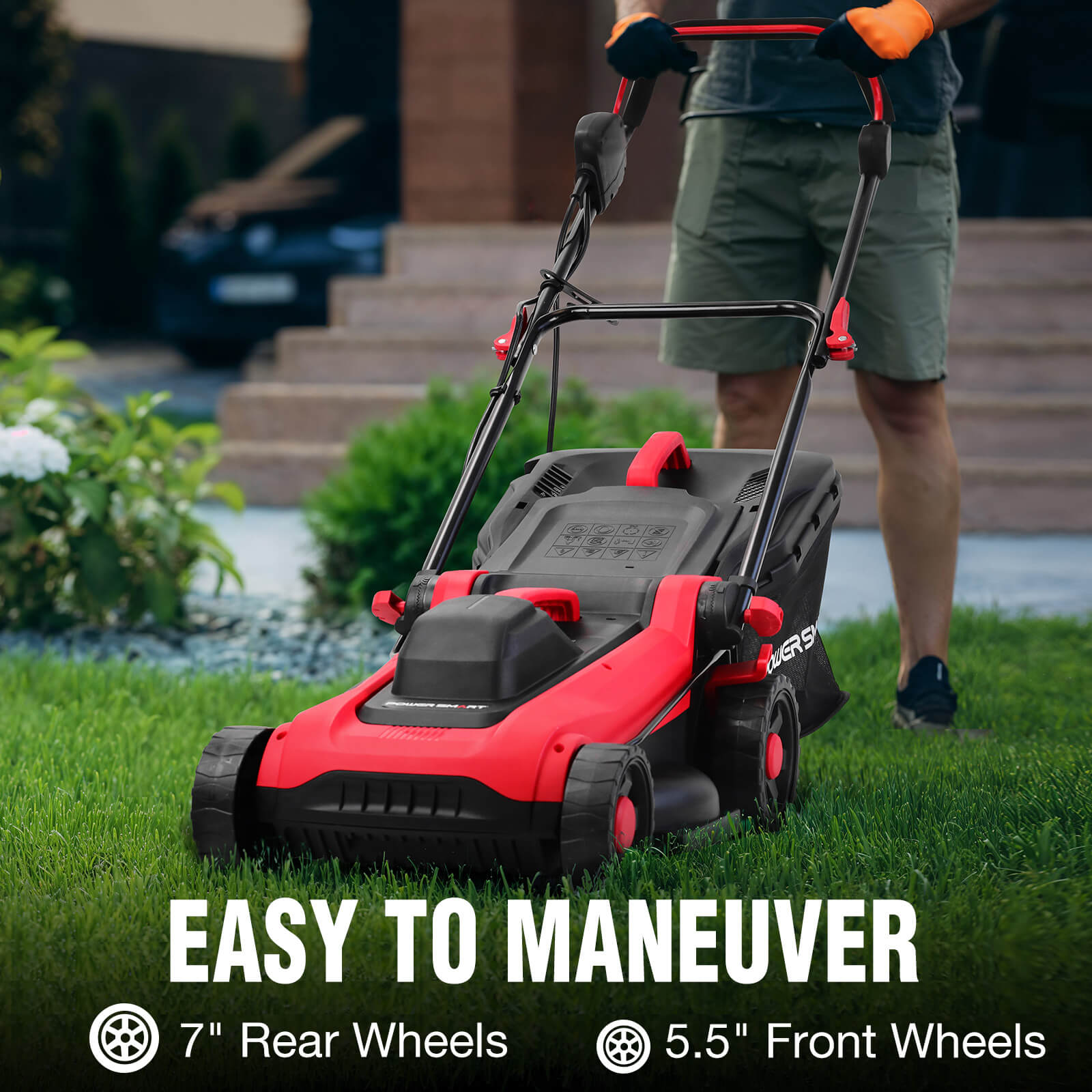 14" 15Amp Electric Corderd Push Lawn Mower DB8015