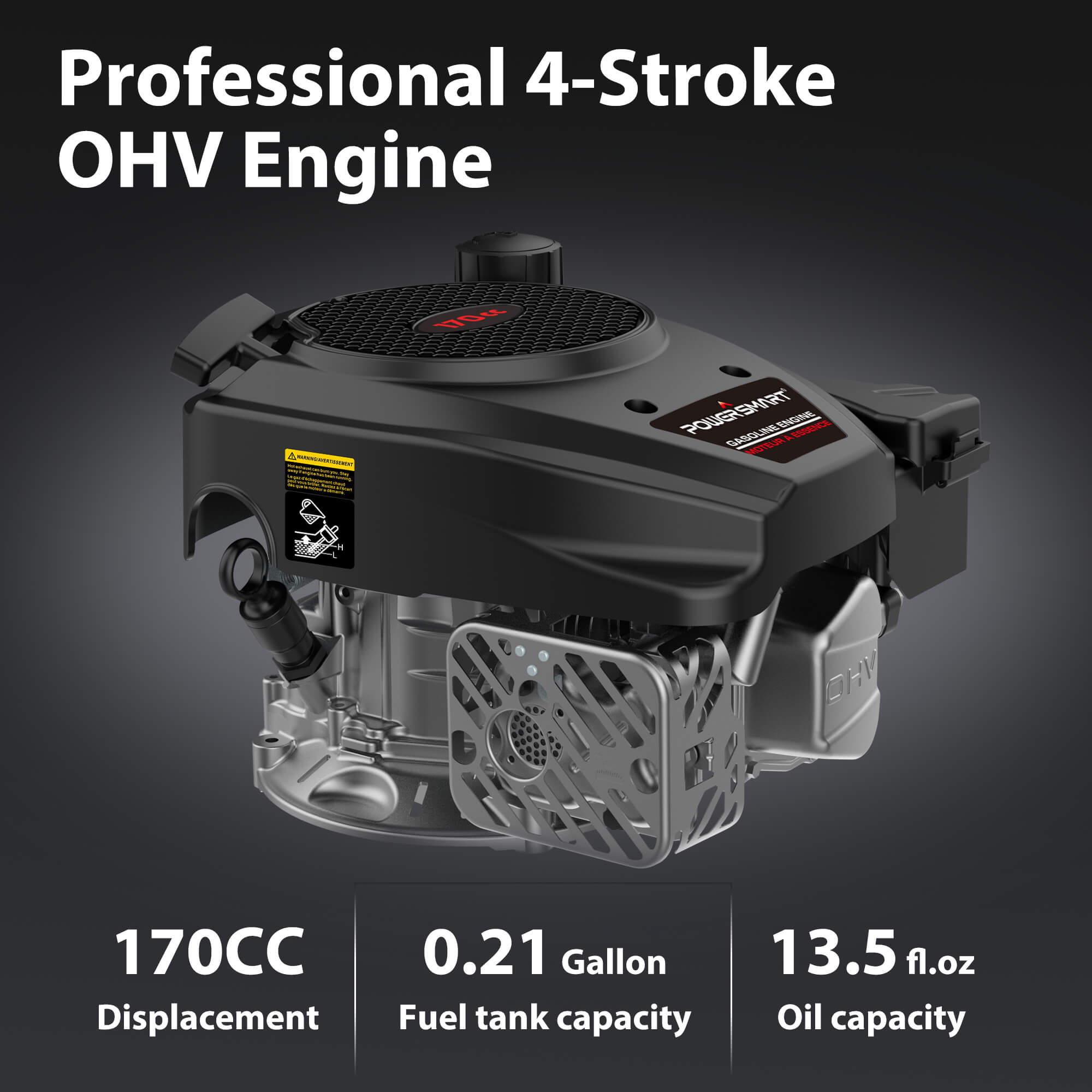 21 " 170cc Gas Self-Propelled 3-in-1 Lawn Mower DB8621S