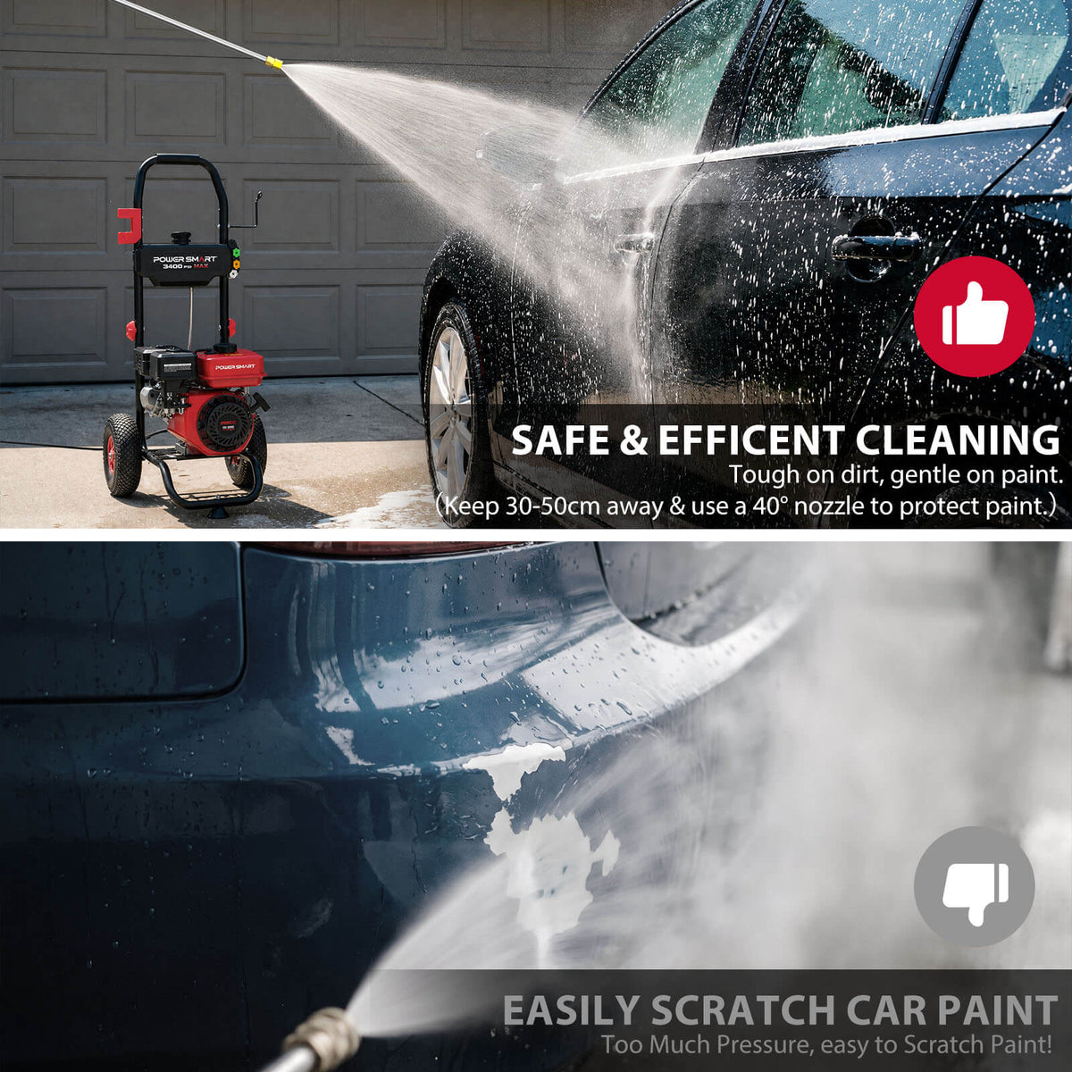 3400PSI 2.5GPM 212cc Gas Pressure Washer DL1034A