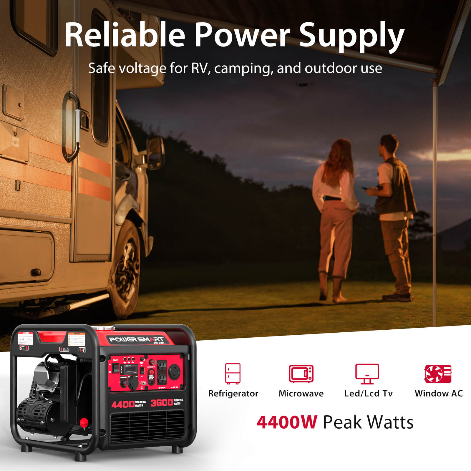 4400W Open Frame Gas Inverter Generator DL5040