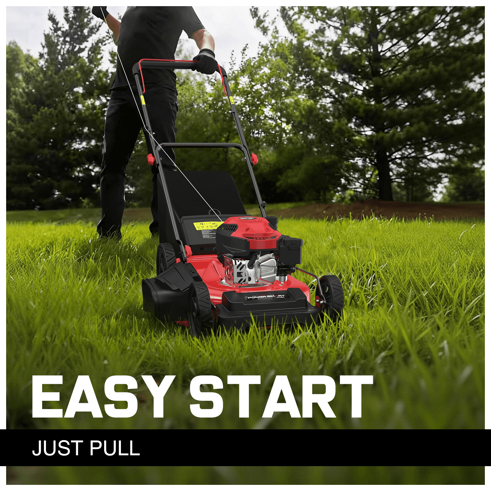 21" 144cc Gas Push 3-in-1 Lawn Mower DB8621P