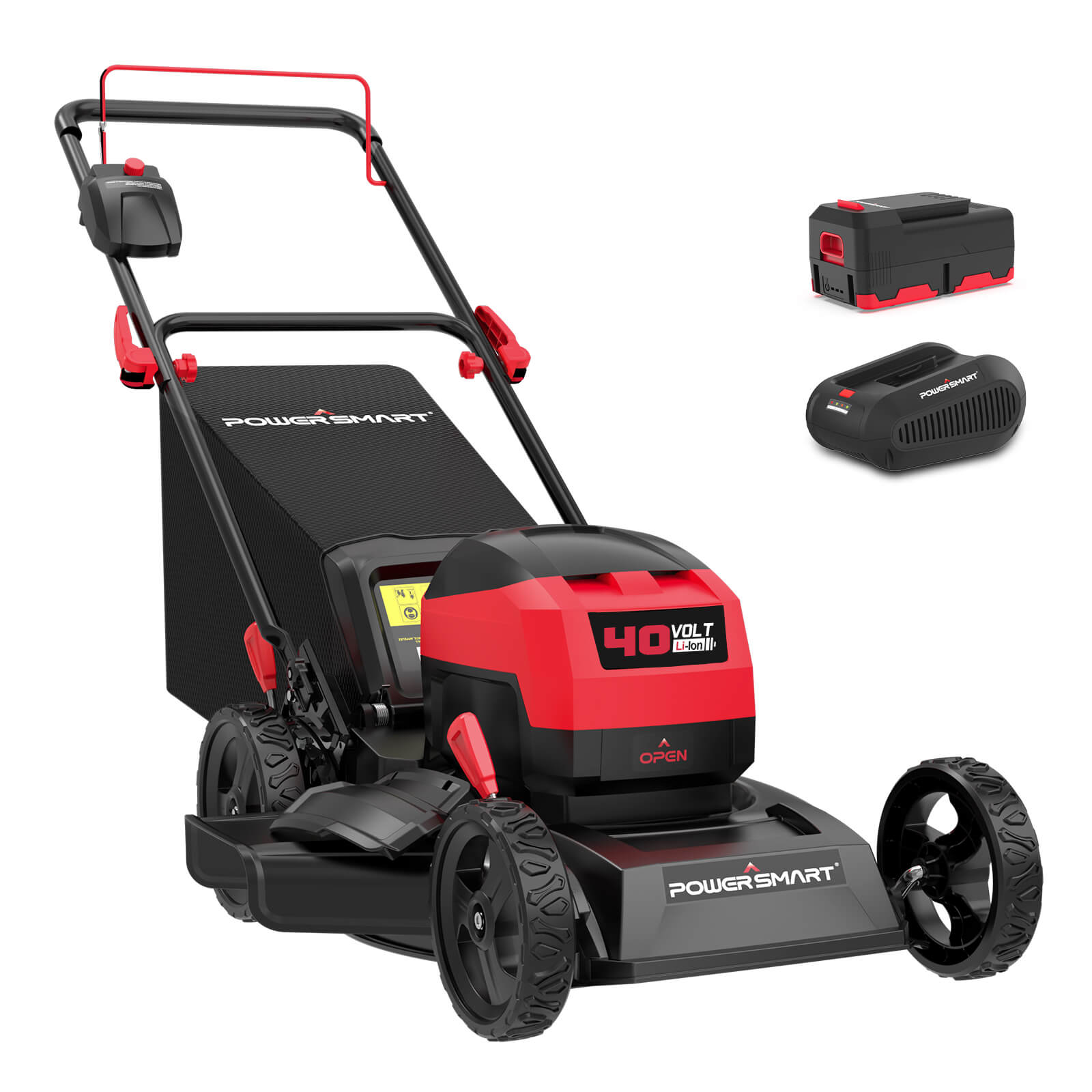 40V 17" Cordless Push Lawn Mower w/ 4.0Ah Battery & Charger MB2417A