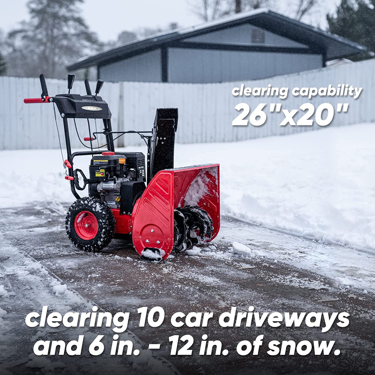 26'' 252cc Two Stage Gas Snow Blower w/ Electric Start DB7109D