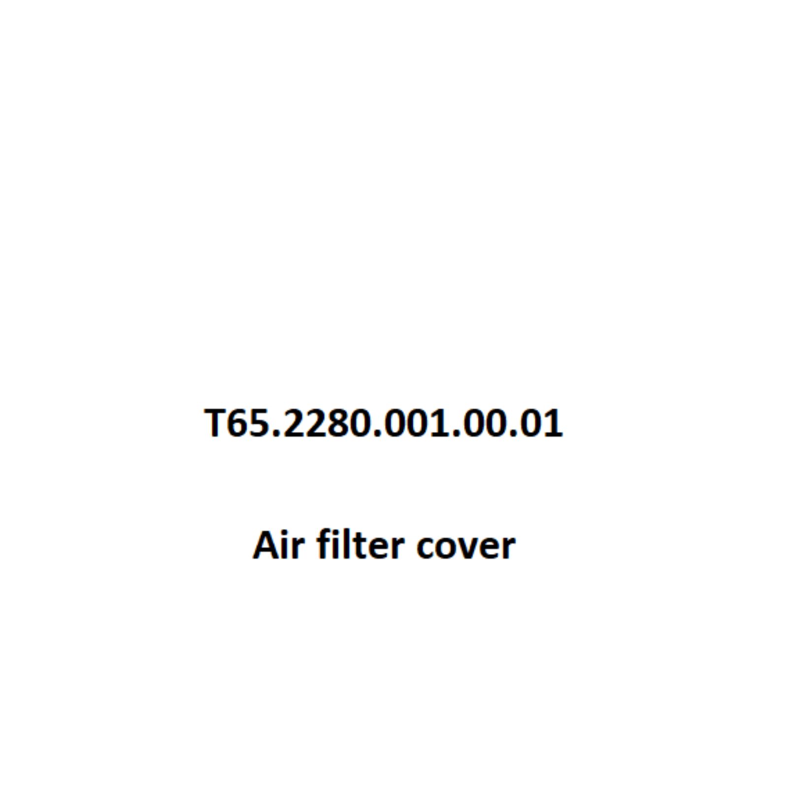 Lawn Mower Parts - Air Filter Cover, Stock #T65.2280.001.00.01