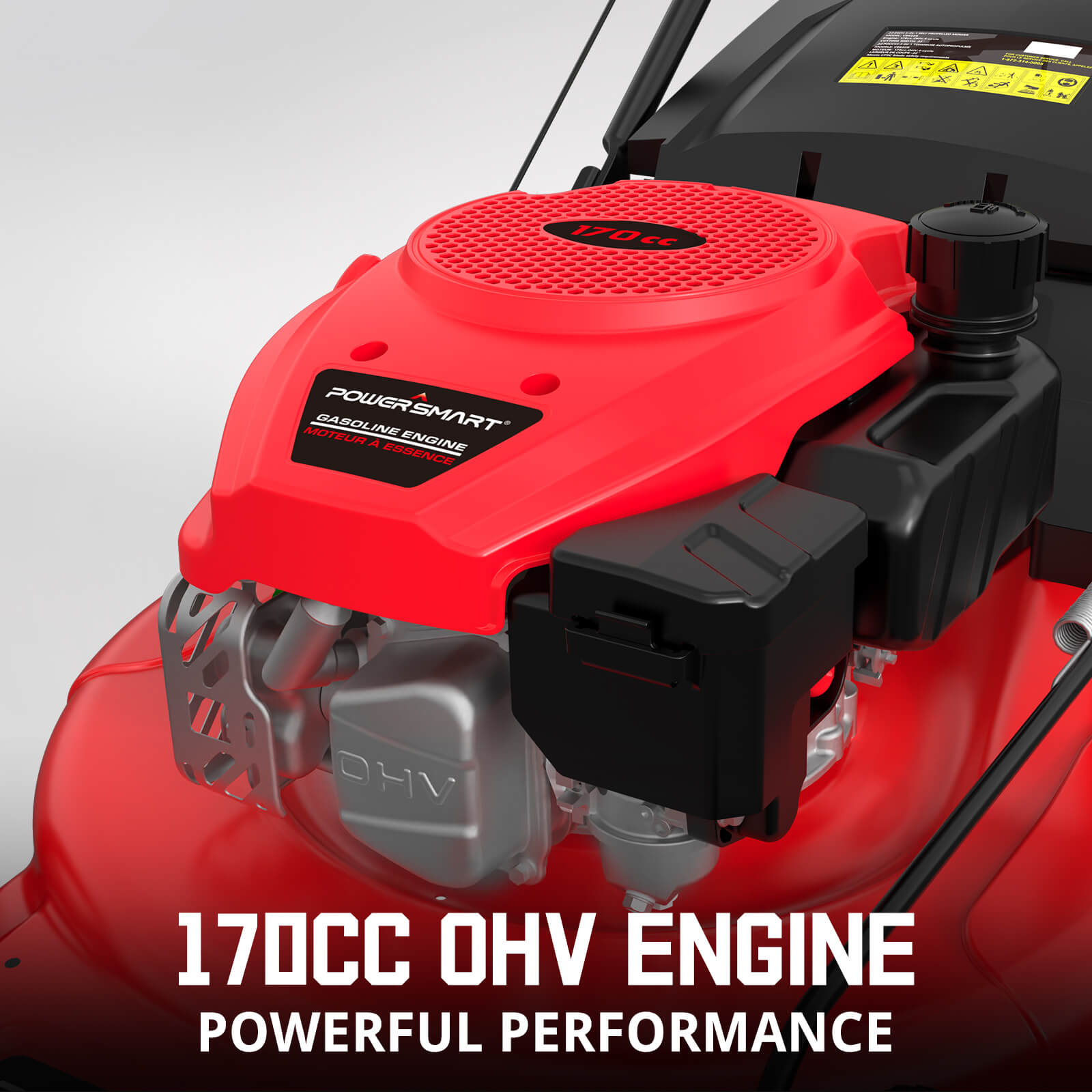 22" 170cc Gas Self-Propelled 3-in-1 Lawn Mower & String Trimmer Combo Kit V8622S+PS4532