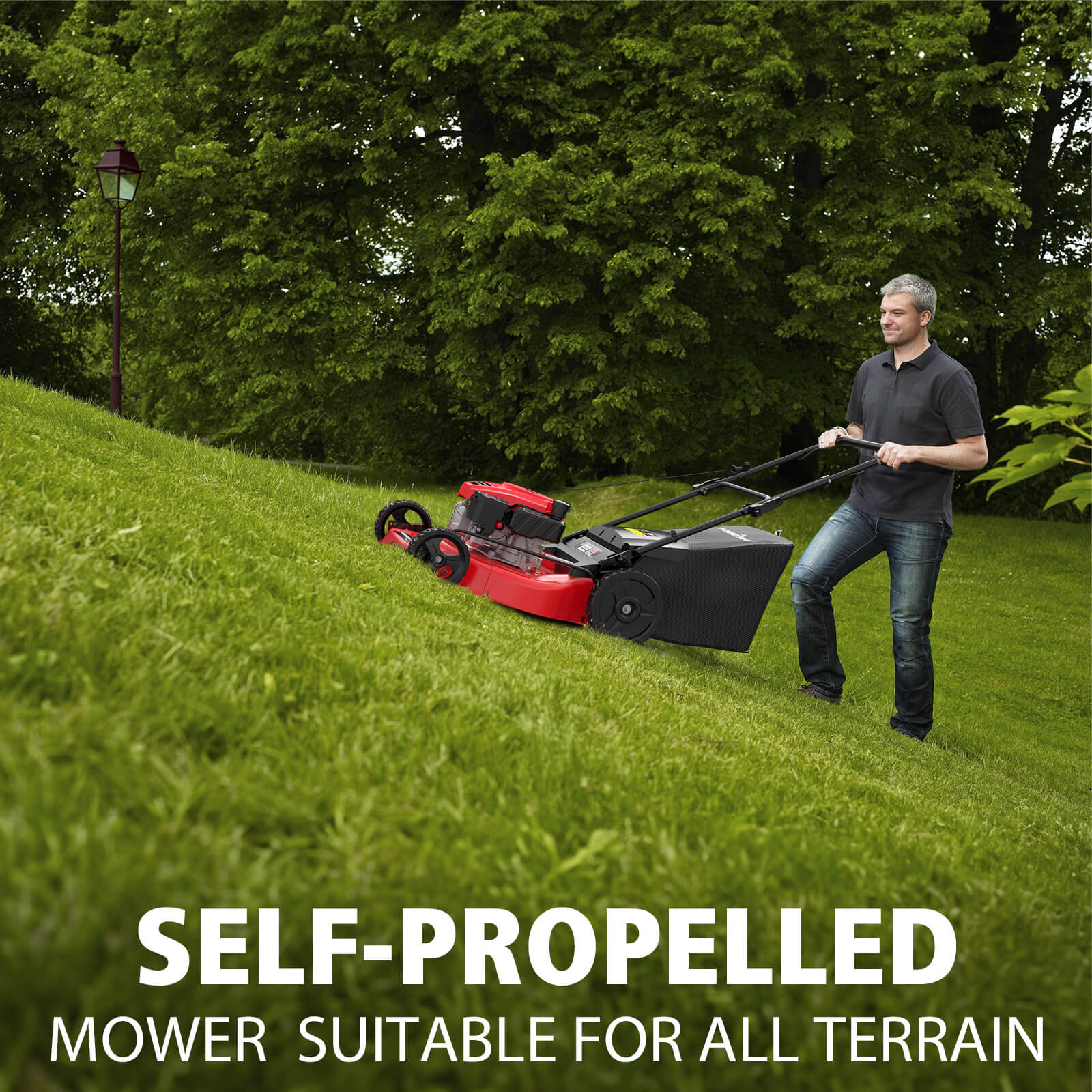 22" 170cc Gas Self-Propelled 3-in-1 Lawn Mower V8622S1