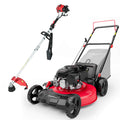 21" 144cc Gas Push 3-in-1 Lawn Mower & String Trimmer Combo Kit DB8621P+PS4532