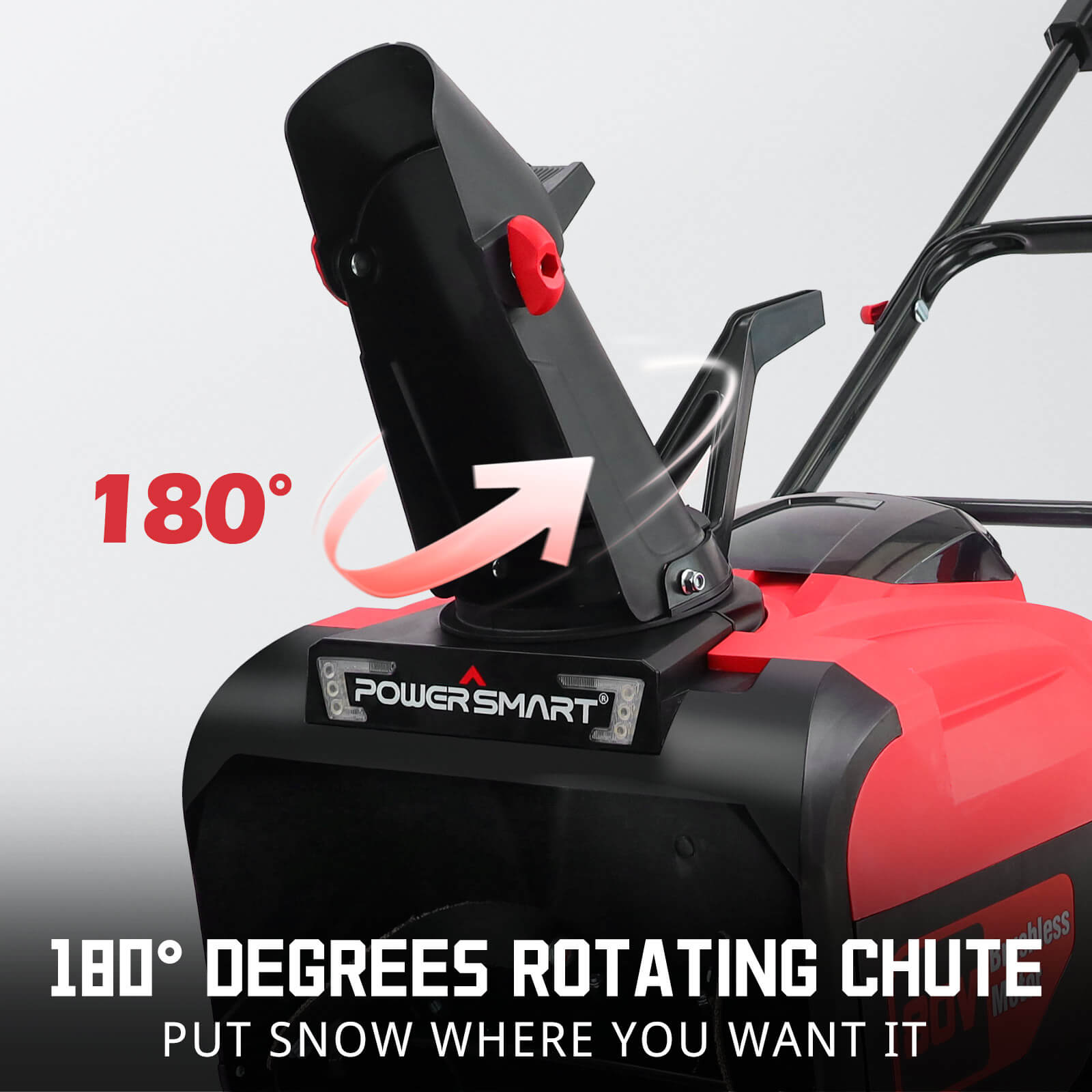 80V 21'' Single Stage Cordless Snow Blower w/ 2 Batteries HB2801B
