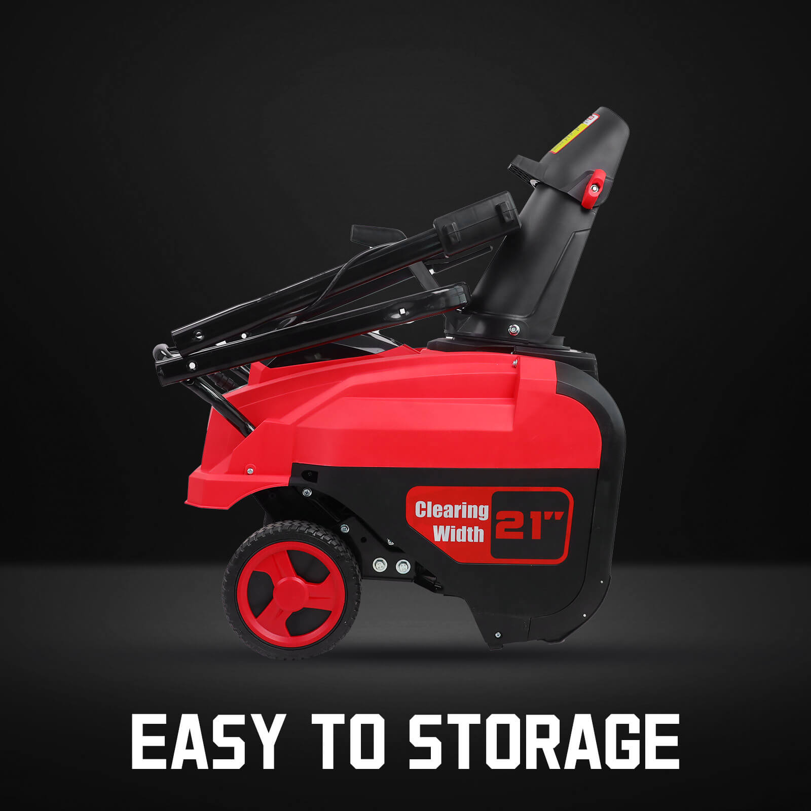 80V 21'' Single Stage Cordless Snow Blower w/ 2 Batteries HB2801B
