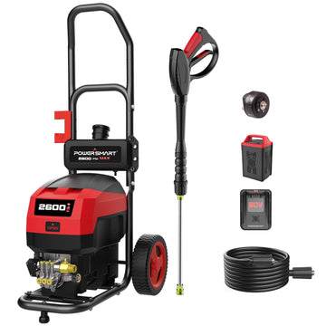 80V 2600PSI 1.2 GPM Cordless Pressure Washer HB2840