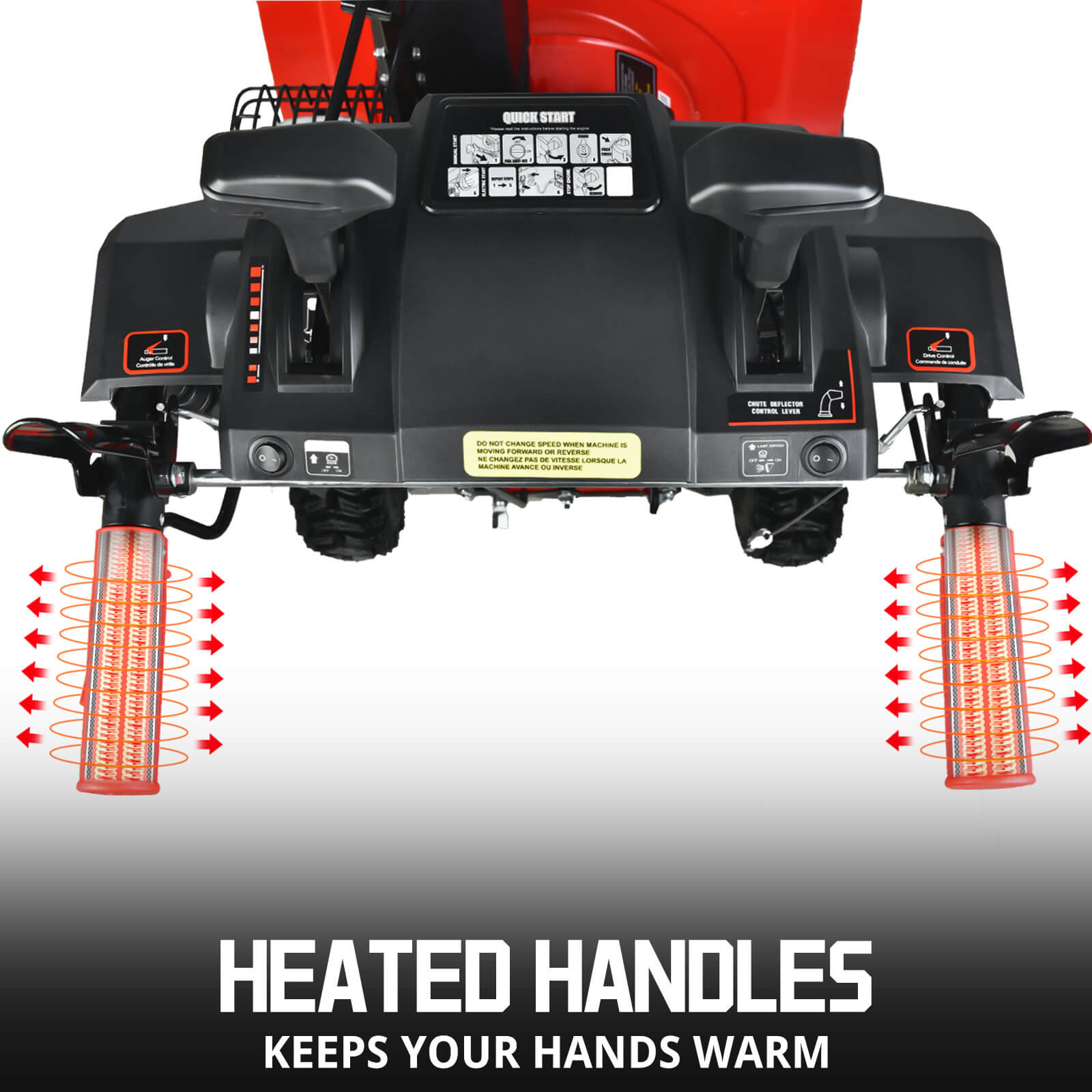 26" 208cc Two Stage Self-Propelled Gas Snow Blower w/ Electric Start & Briggs & Stratton Engine HB7109B