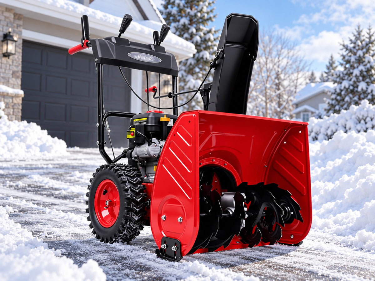 PowerSmart snow blower with 212cc OHV engine
