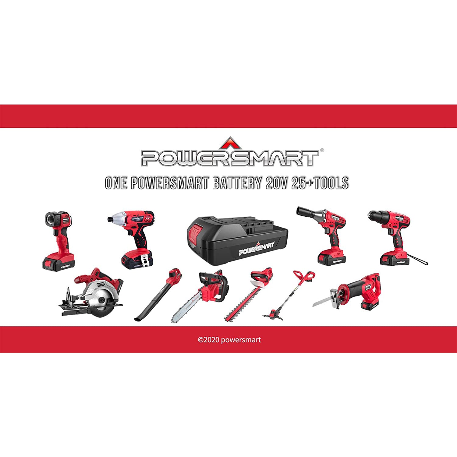20V Charger PS76018C for All PowerSmart 20V Tools