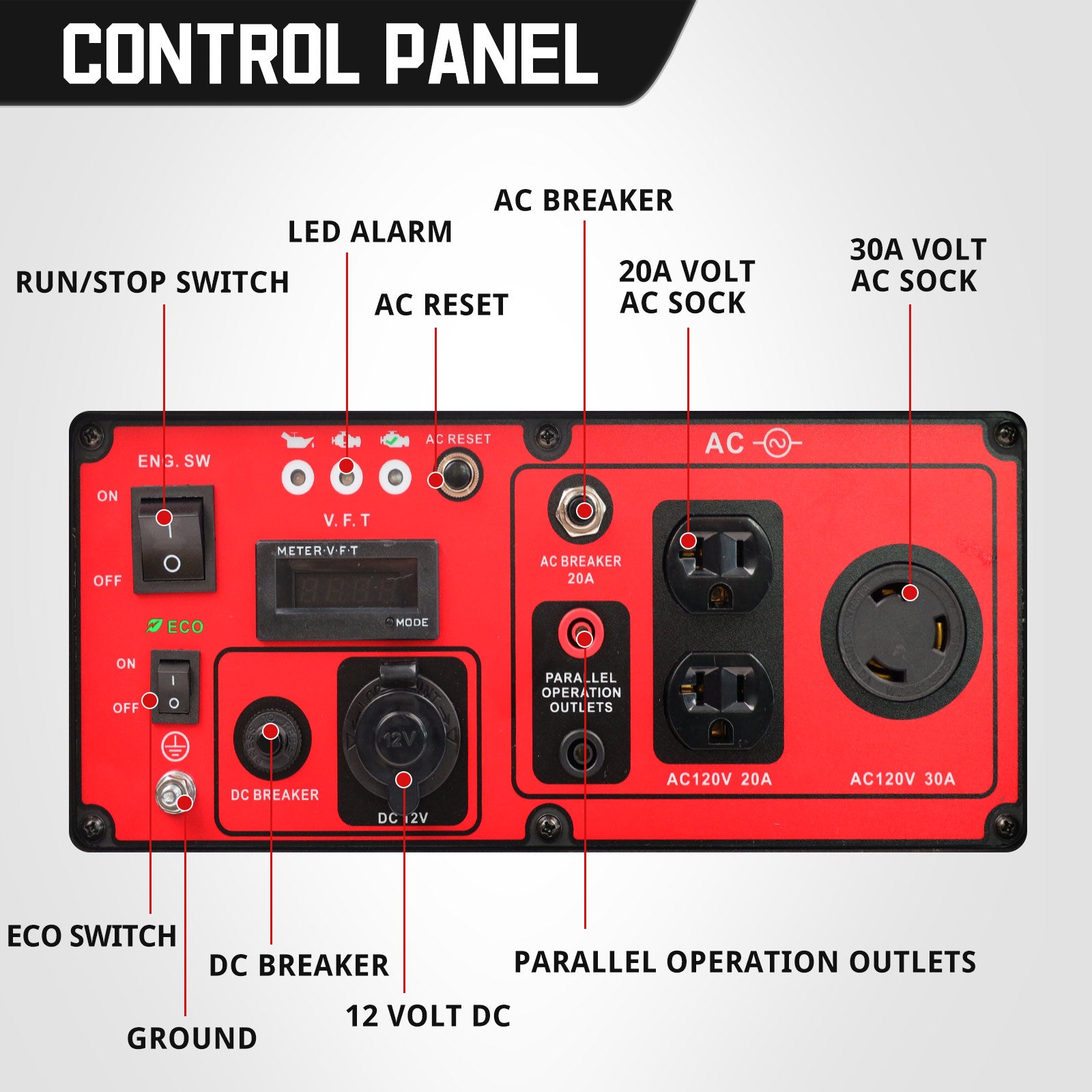 4400W Open Frame Gas Inverter Generator DL5040-M