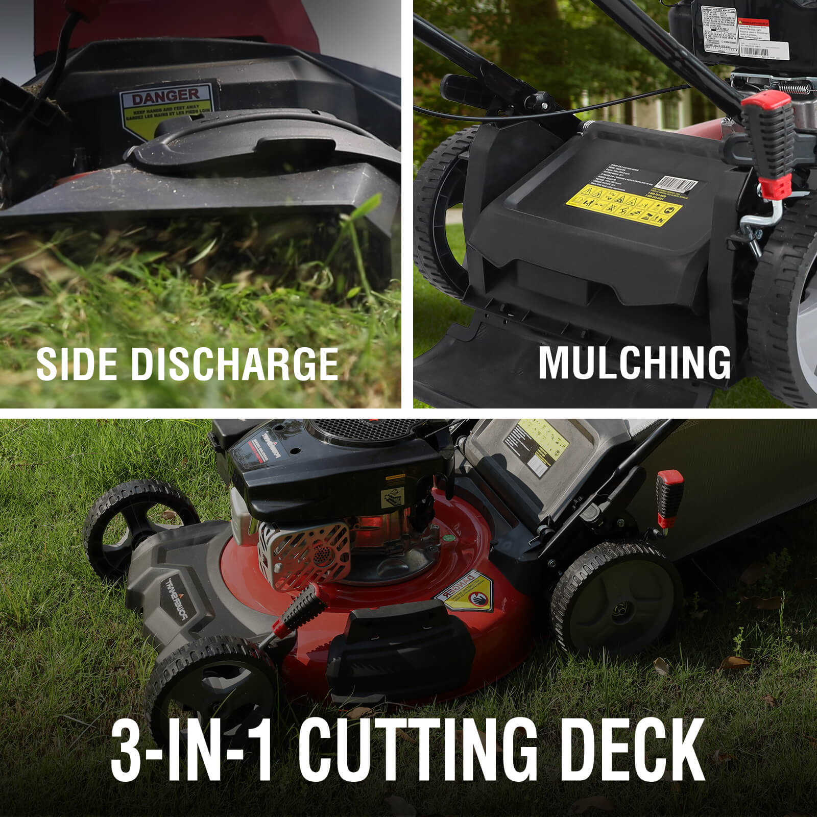 21" 144cc Gas Push Lawn Mower Red ,Oil included DB2321PR