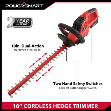 20V 18" Cordless Hedge Trimmer PS76106A