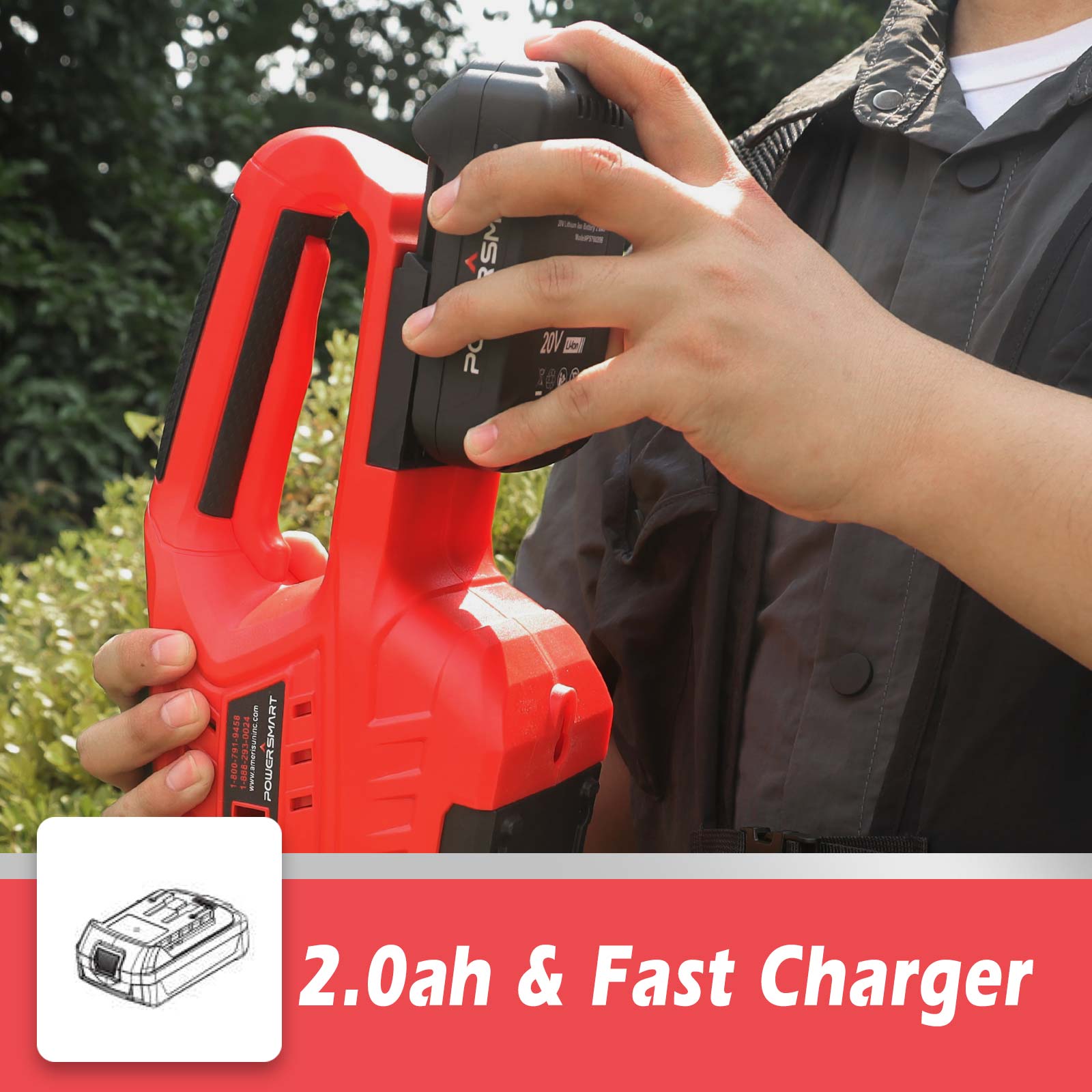 20V 18 Cordless Hedge Trimmer PS76106A