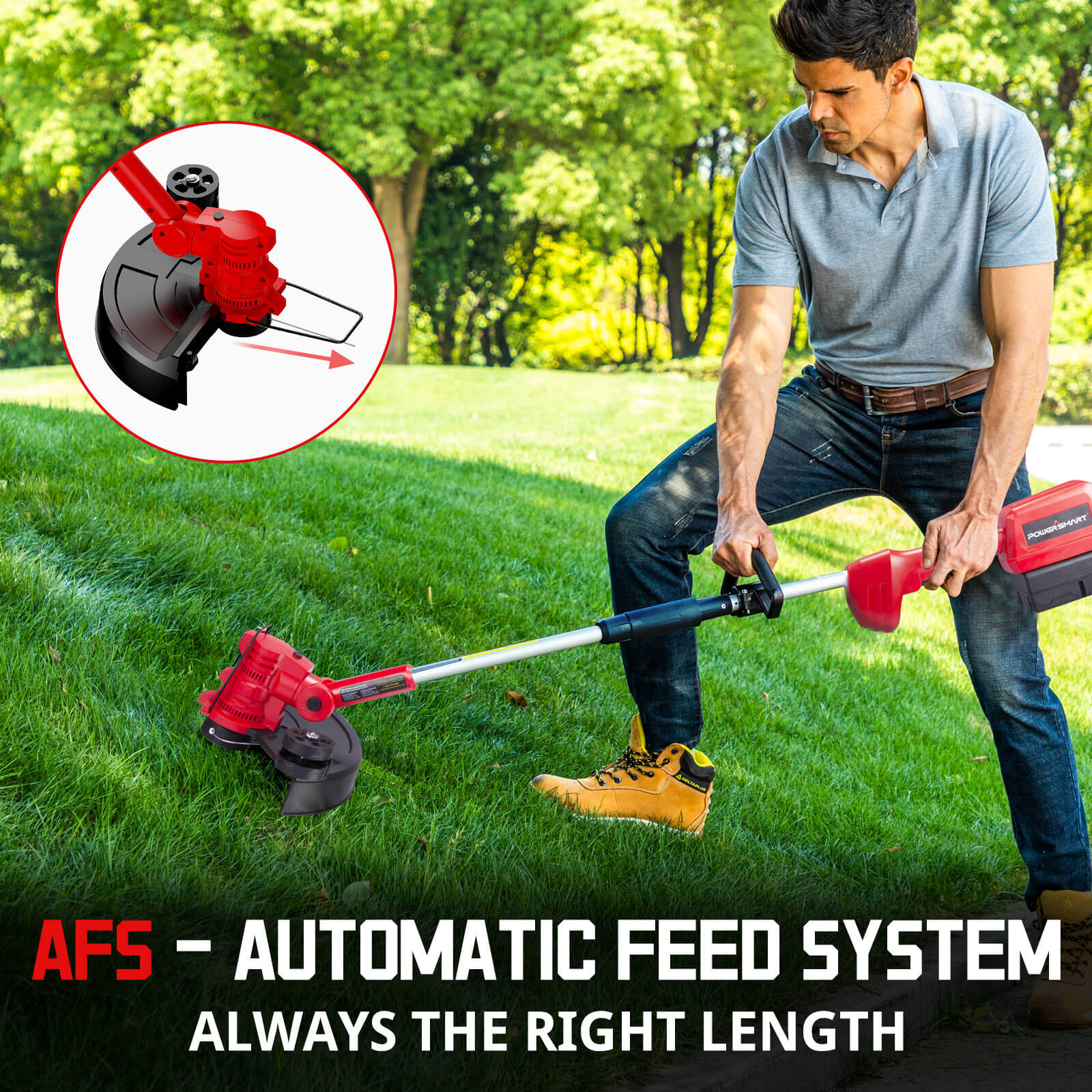4 Pcs Line String Trimmer Multifunctional Autofeed Weed Grass