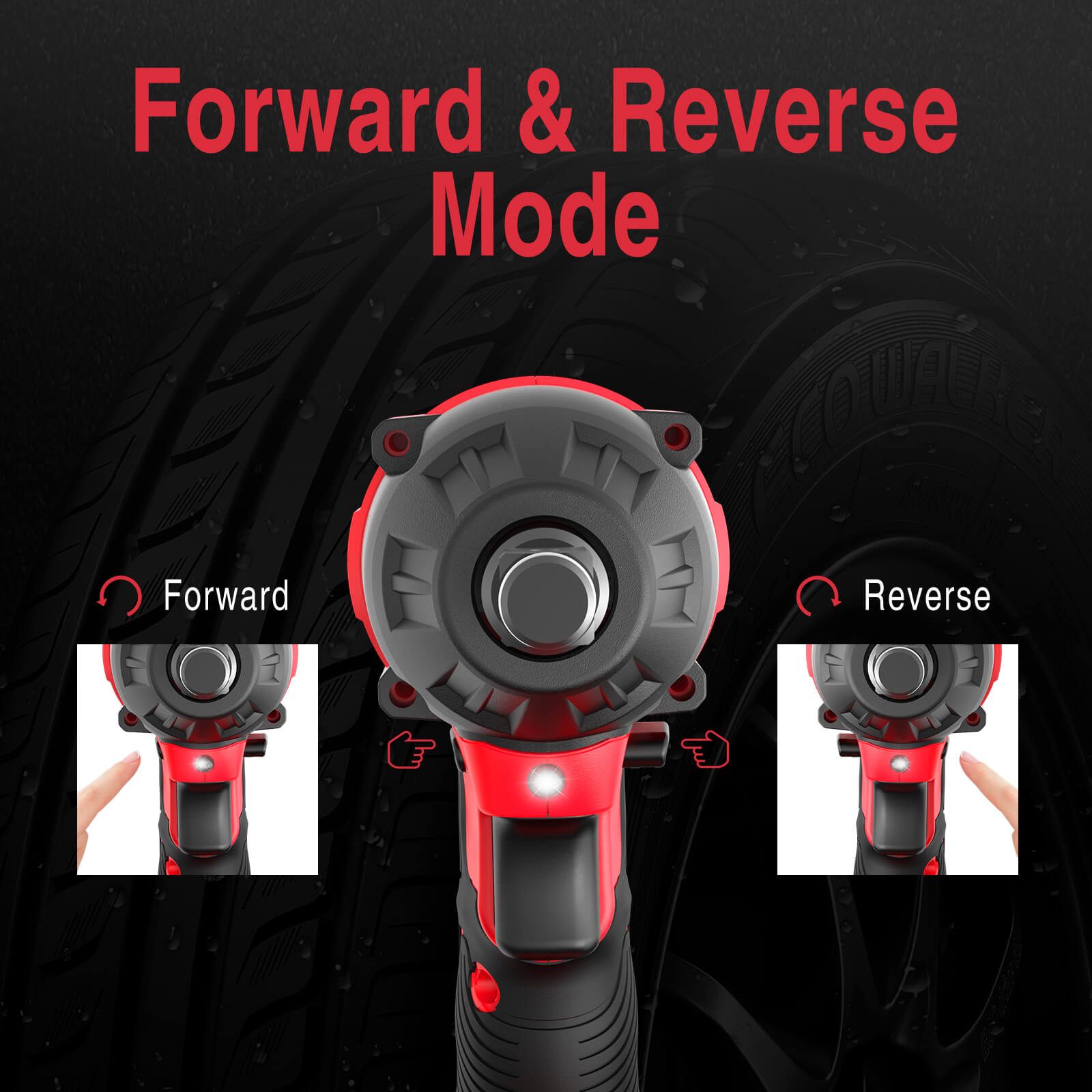 20V Brushless Cordless Impact Wrench w/ Battery, Charger and Power Bits/Nut Drivers/Sockets Set PS76142B