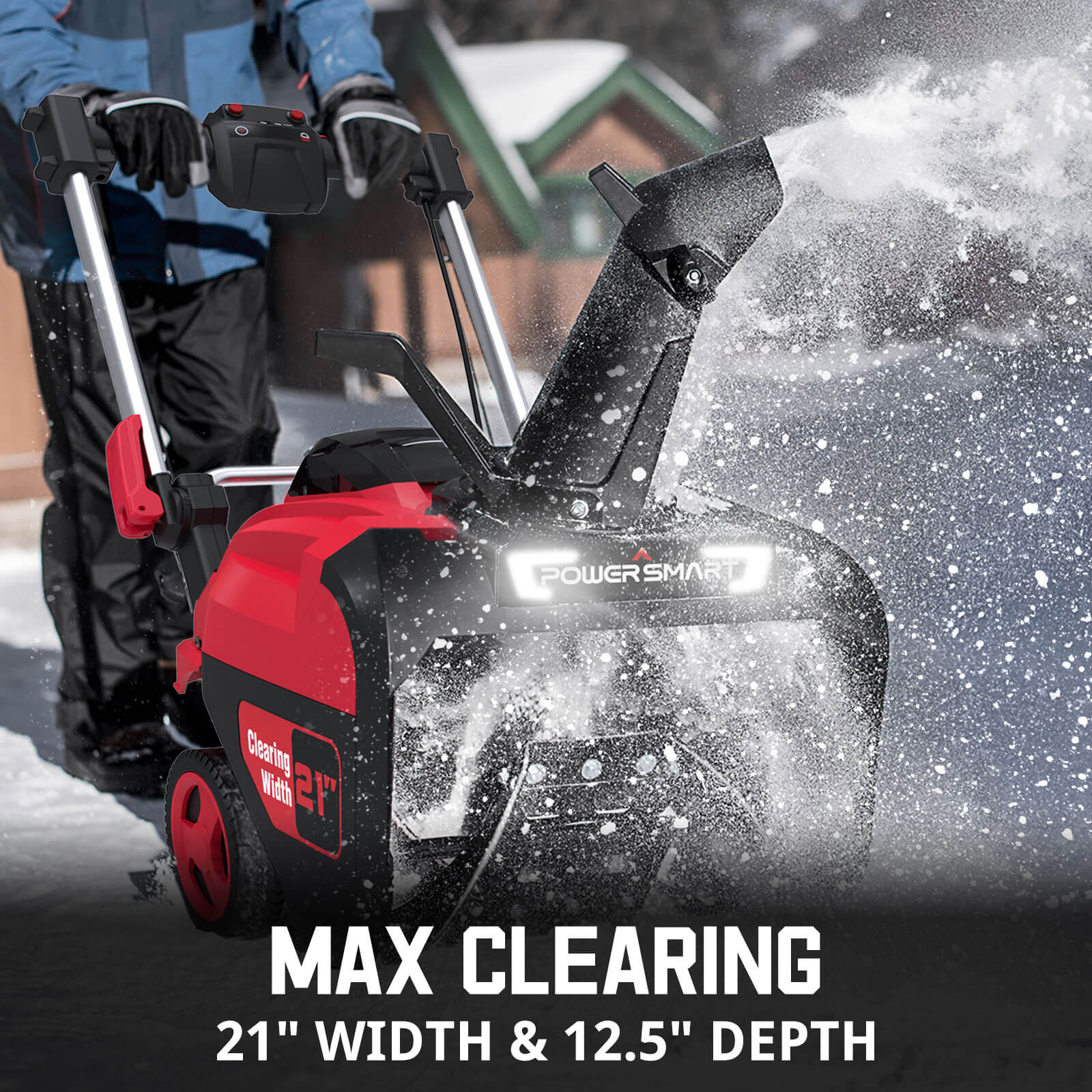 80V 21'' Single Stage Cordless Snow Blower w/ Battery & Charger DB2801RB
