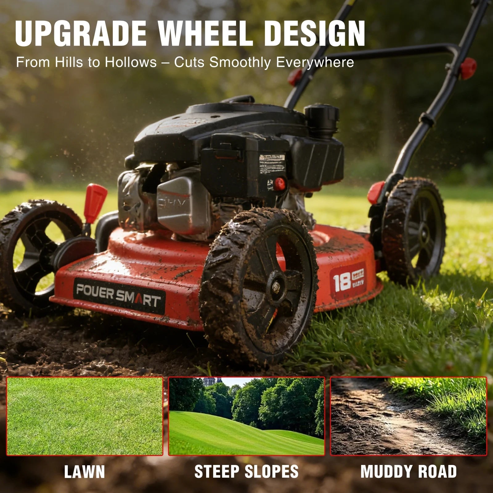 18'' 144cc Gas Push 2-in-1 Lawn Mower DB8618C