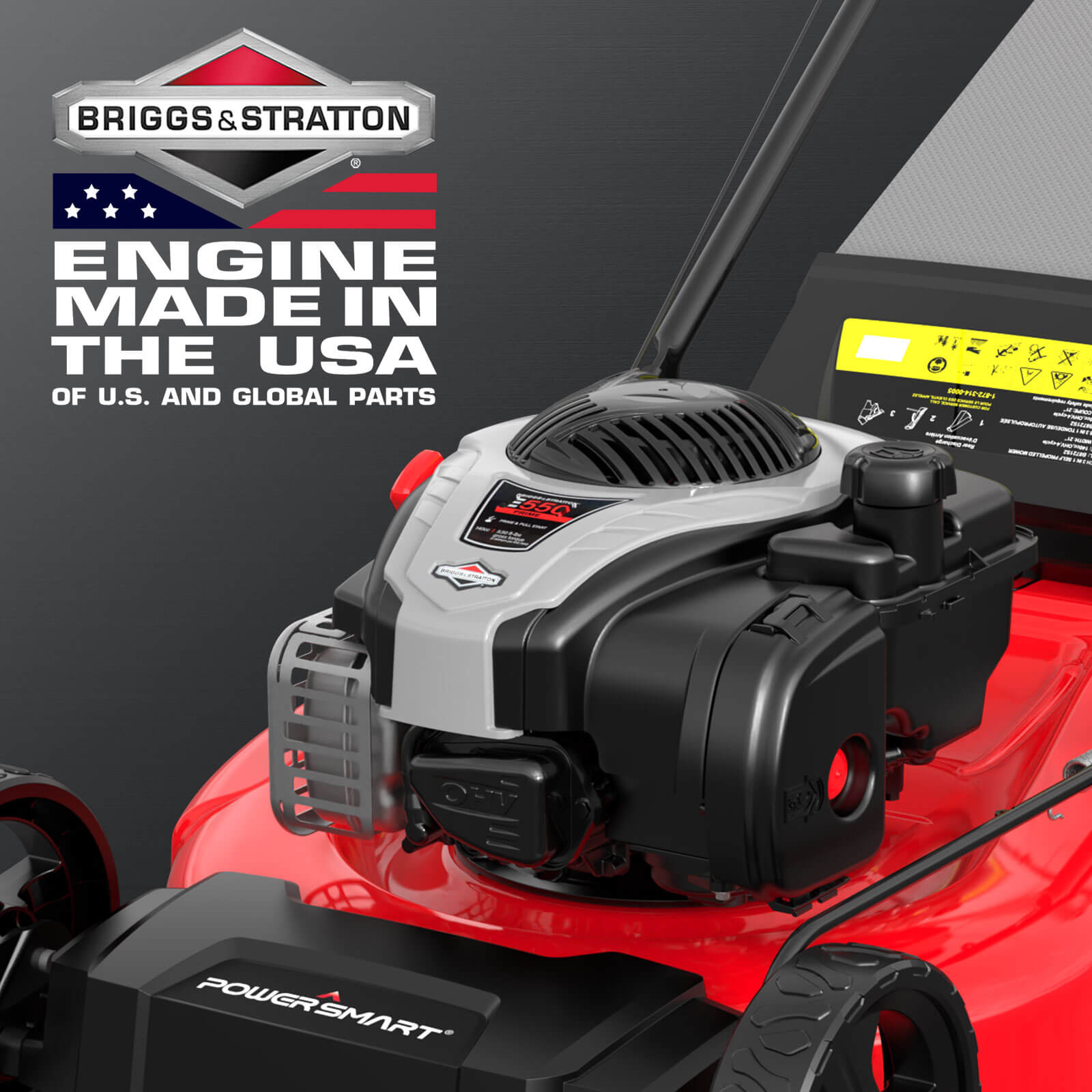 21 " 140cc Gas Self-Propelled Lawn Mower w/ BS E550 Engine B8721S1