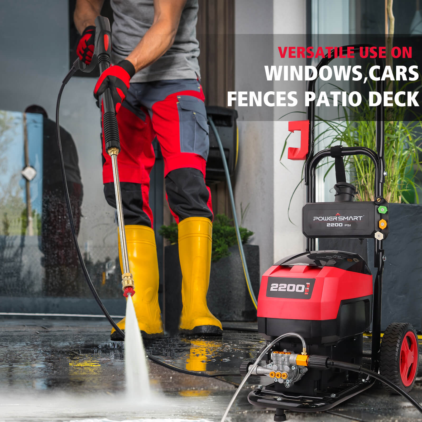 2200PSI 1.2GPM Electric Pressure Washer DB1001