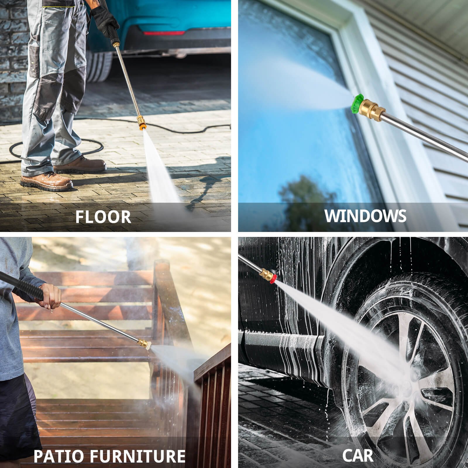 180PSI 1.2GPM Electric Pressure Washer DB1001-W