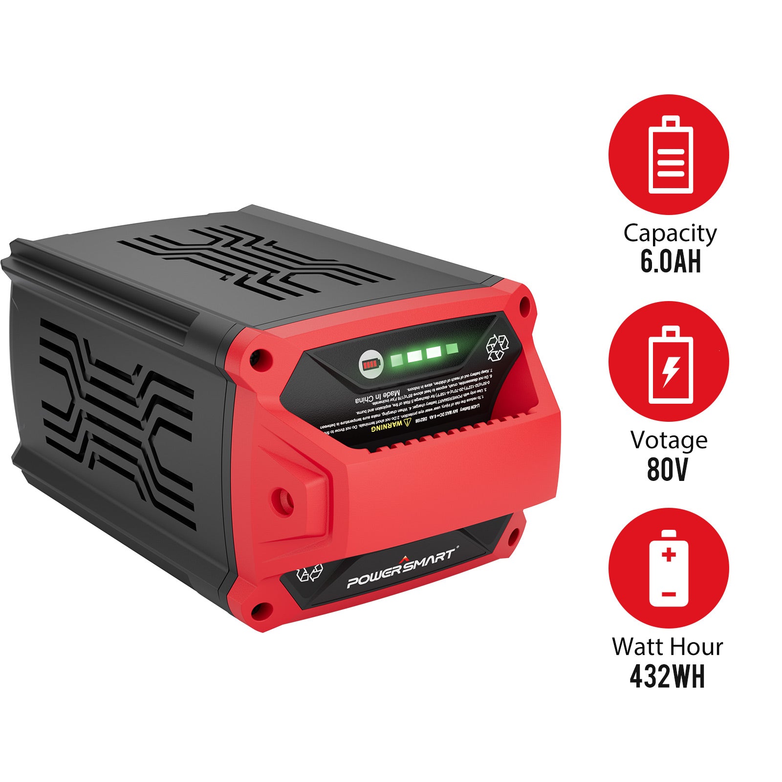 80V 6Ah Lithium-Ion Replacement Battery w/ USB Ports DB2108U