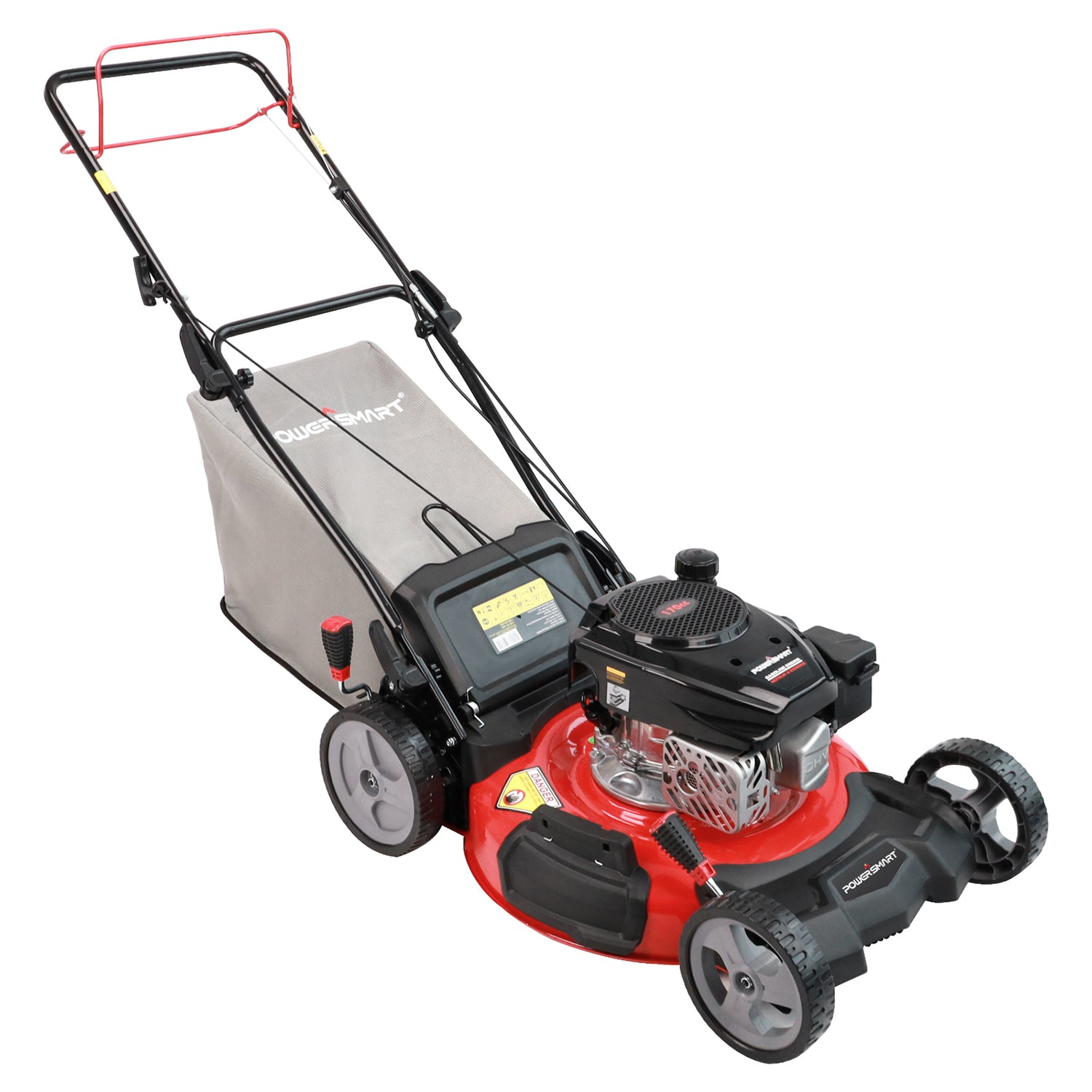 21'' 170cc Gas Self-propelled Lawn Mower Red DB2321SR