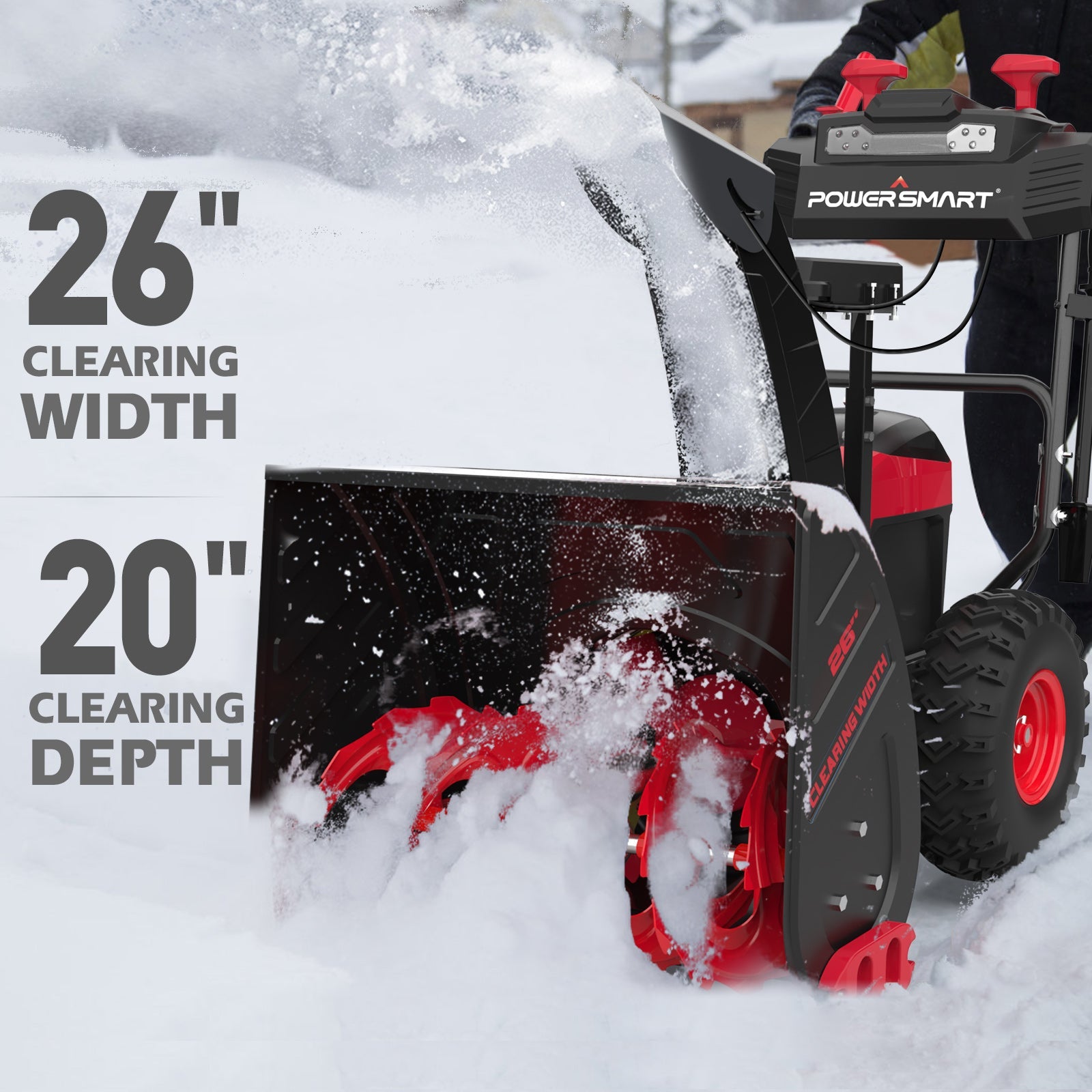 80V 24'' Two Stage Self-propelled Cordless Snow Blower (Tool Only) HB2805