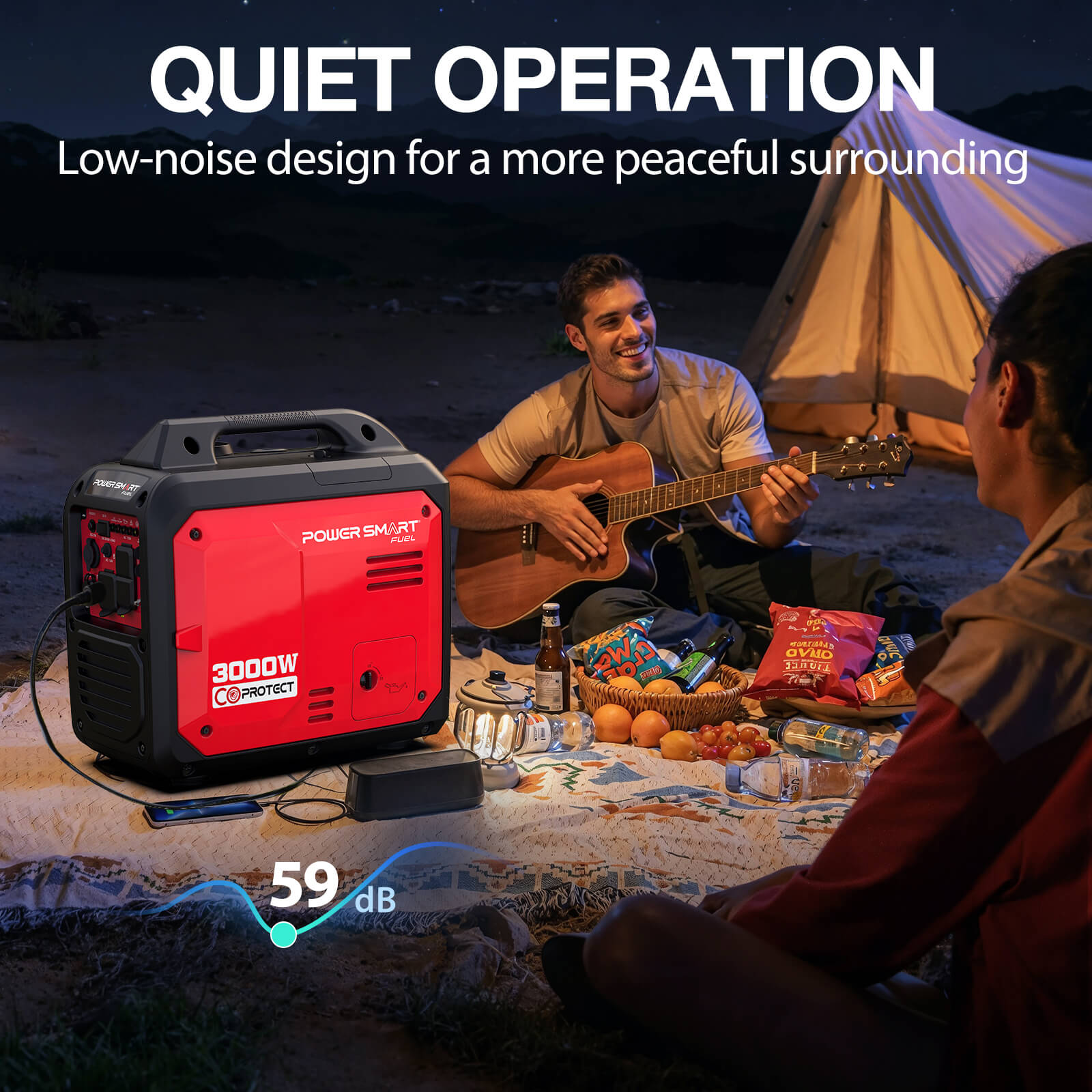 3000W Inverter Gas Generator w/ CO Alert DB5032