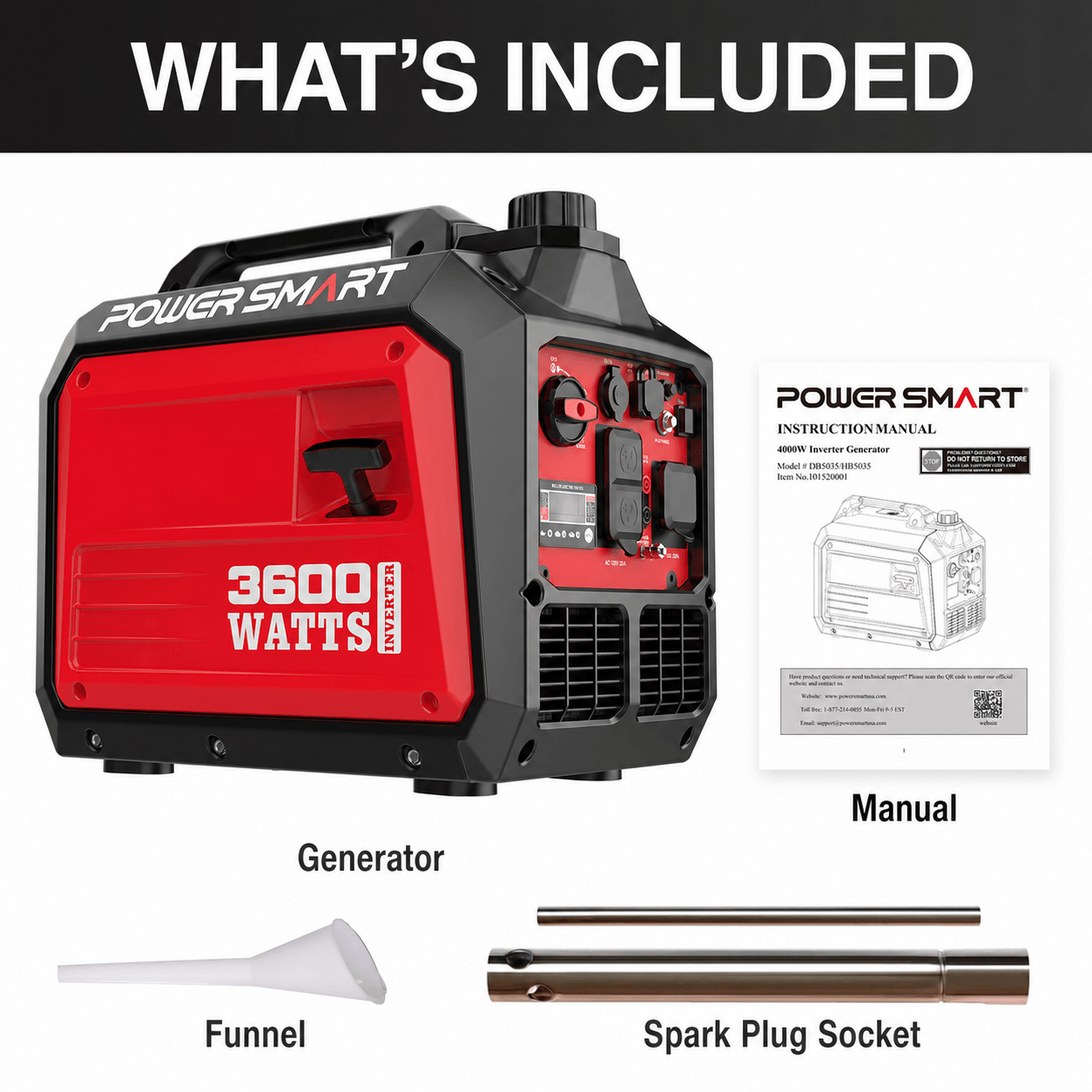 3600W Inverter Gas Generator DB5035