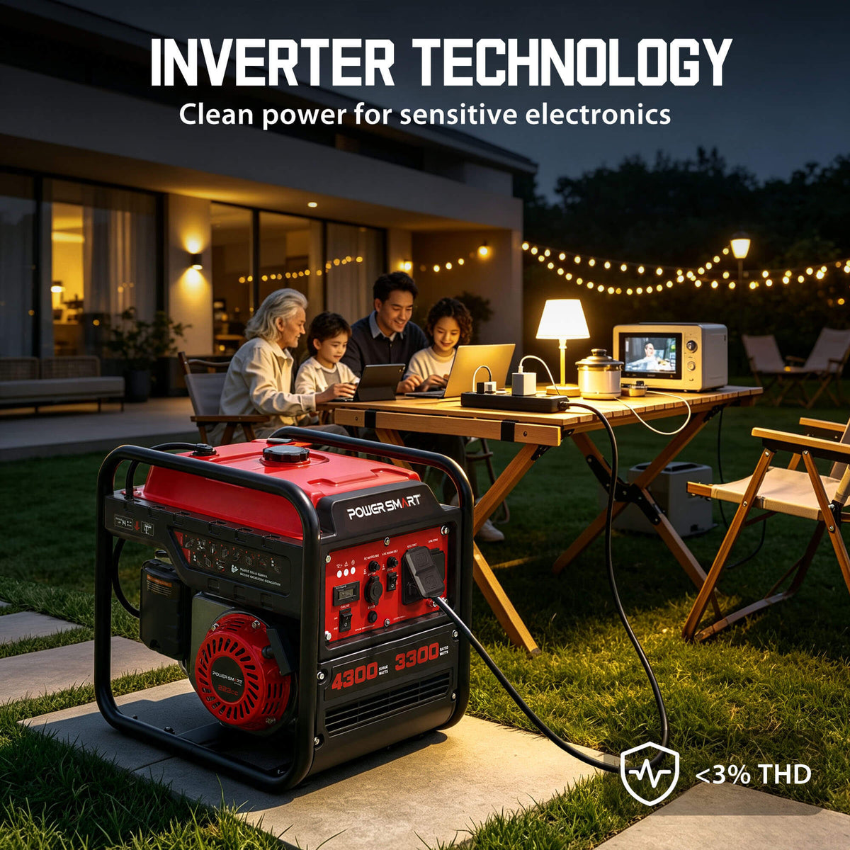 4300W Open Frame Gas Inverter Generator DB5041