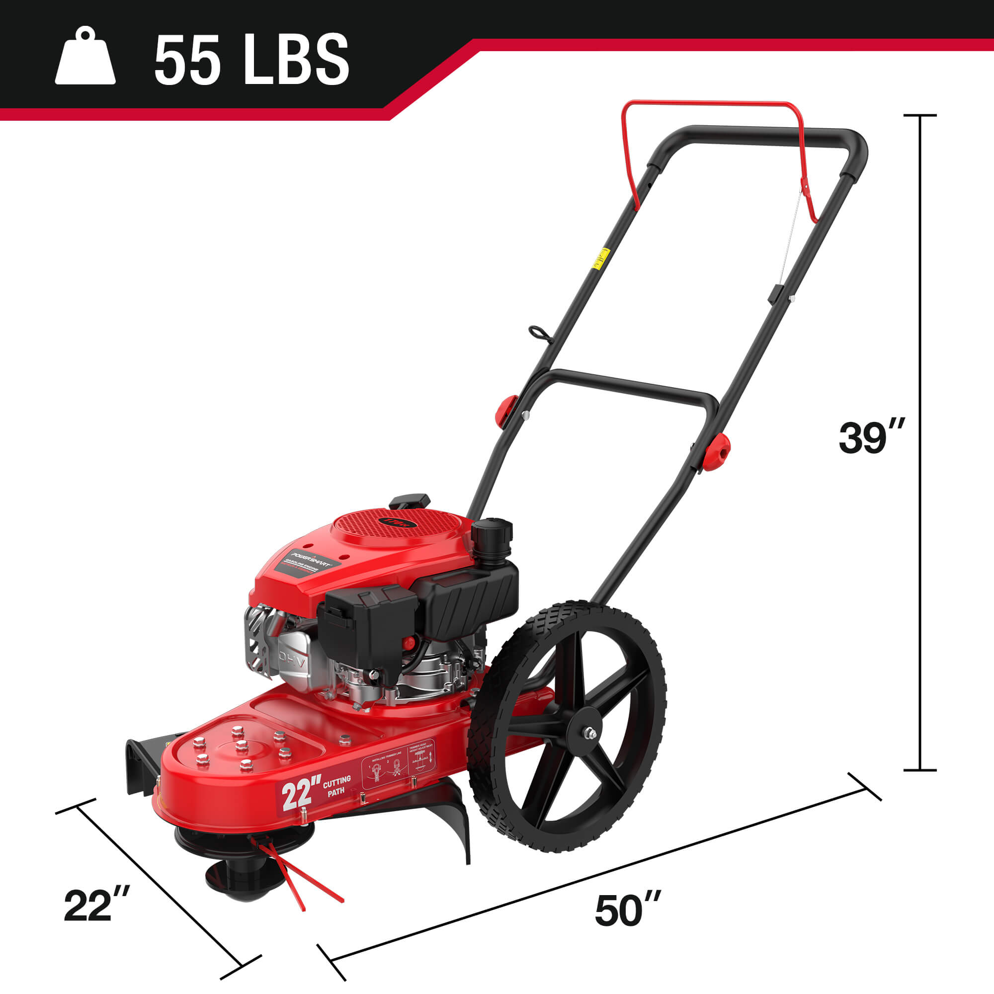 22" 170cc Gas Walk-Behind String Trimmer DB6222