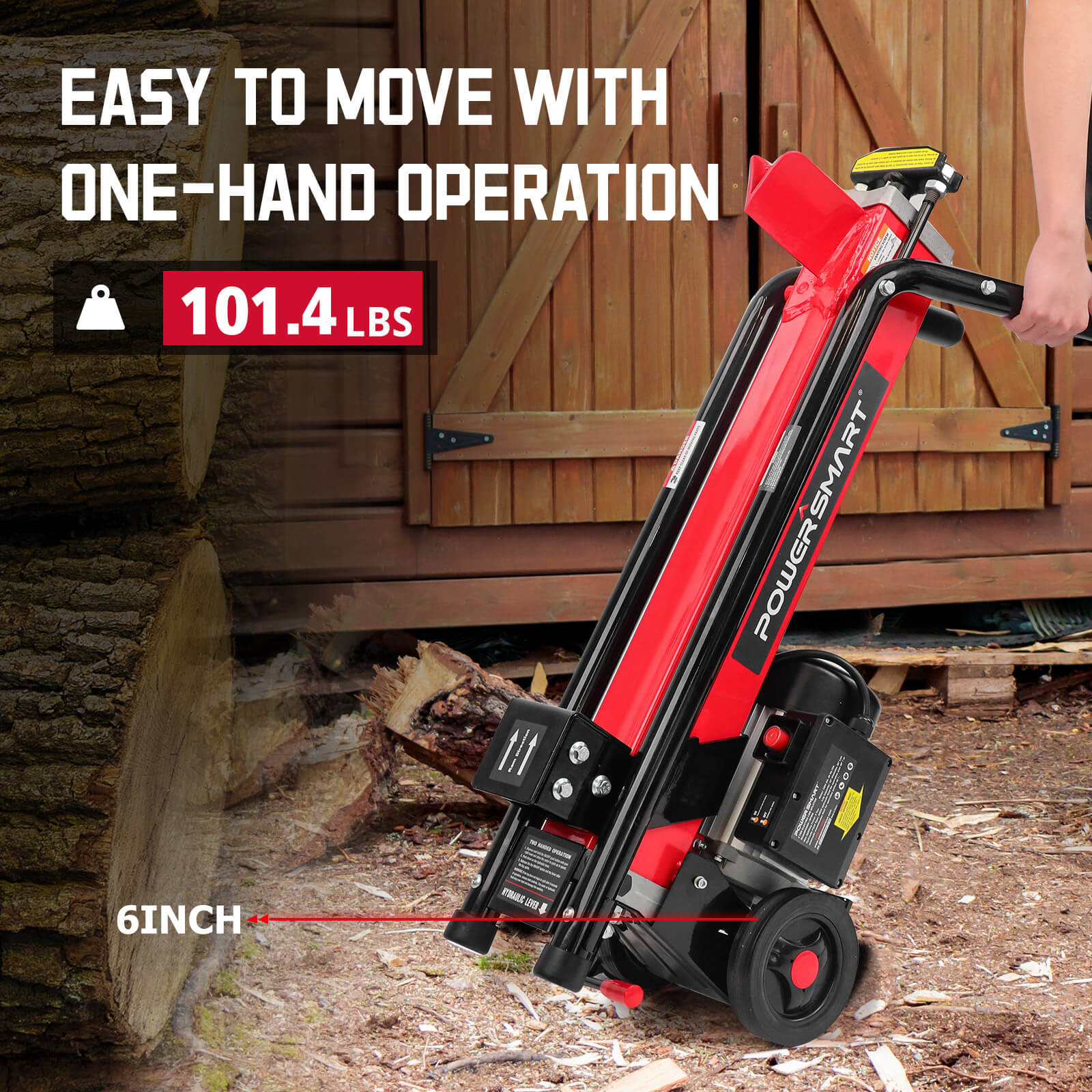 7-Ton 15Amp Electric Wood Log Splitter DB6407