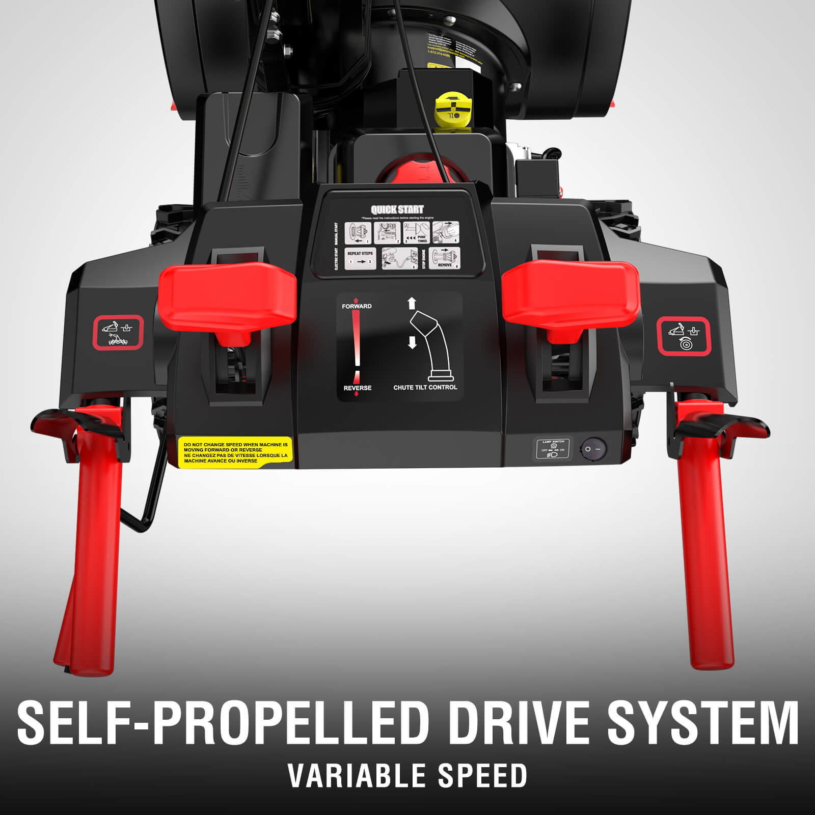 24'' 252cc Two Stage Self-Propelled Gas Snow Blower w/ Electric Start