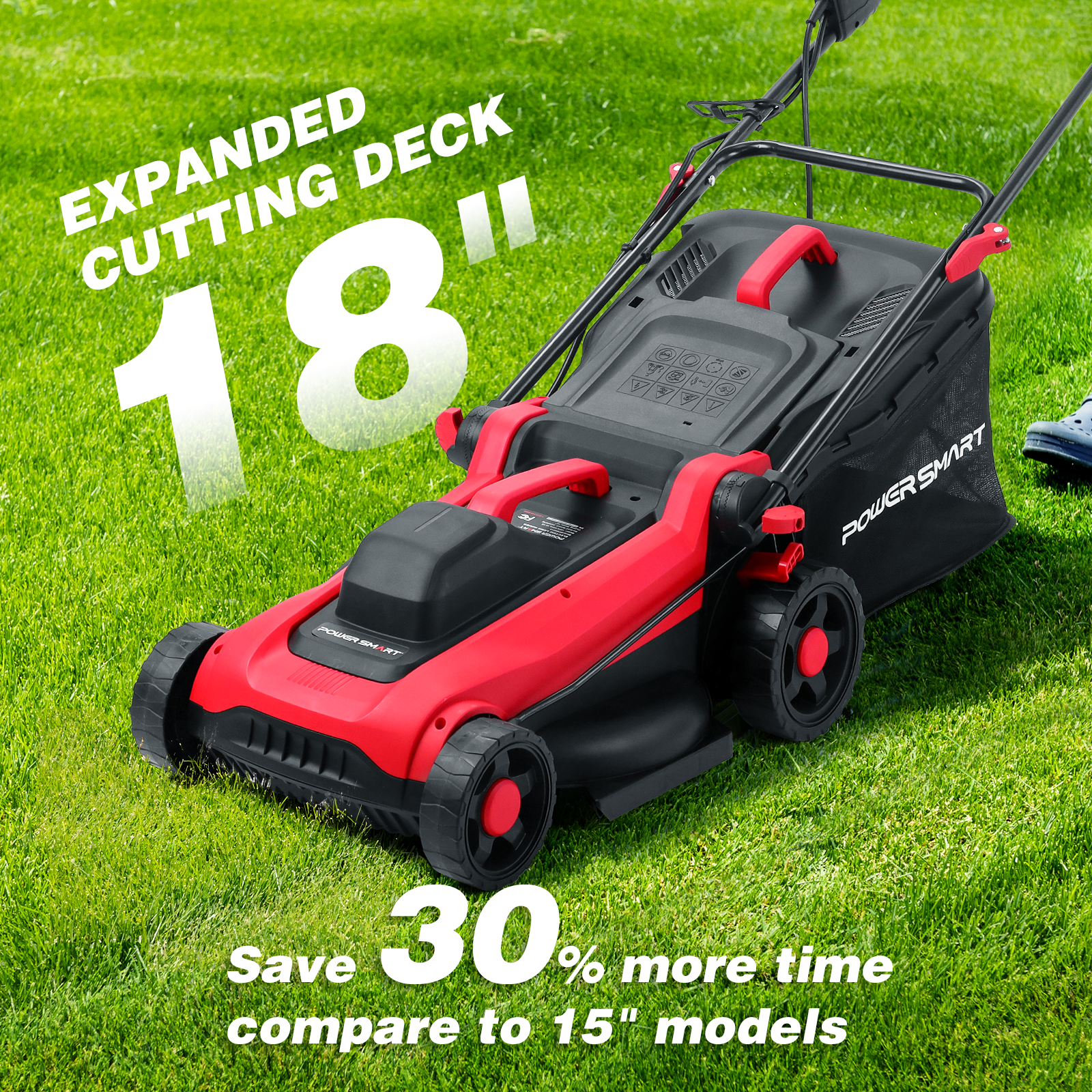 14" 15Amp Electric Corderd Push Lawn Mower DB8015