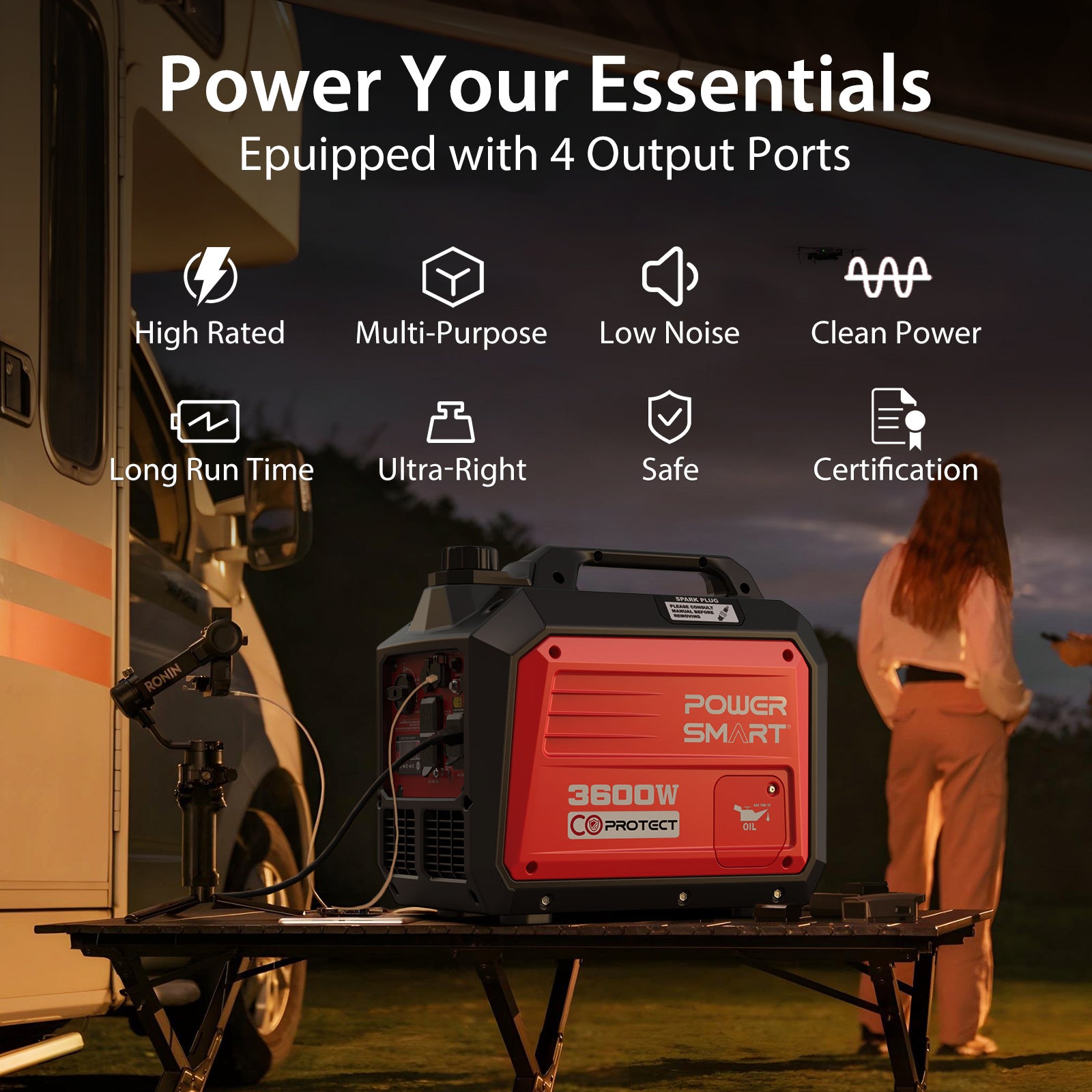 3600W Inverter Gas Generator DL5035C-M