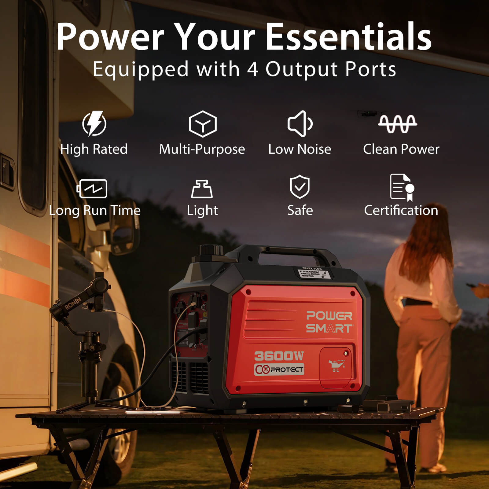 3600W Inverter Gas Generator DL5035C