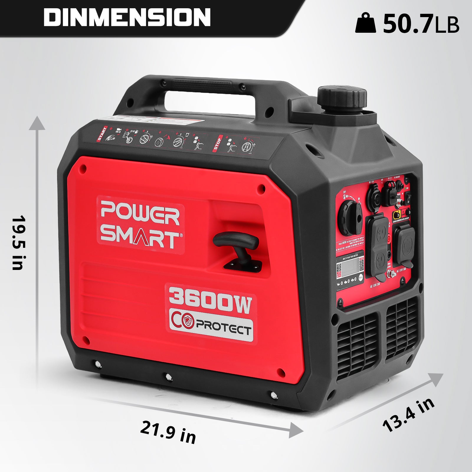 3600W Inverter Gas Generator DL5035C