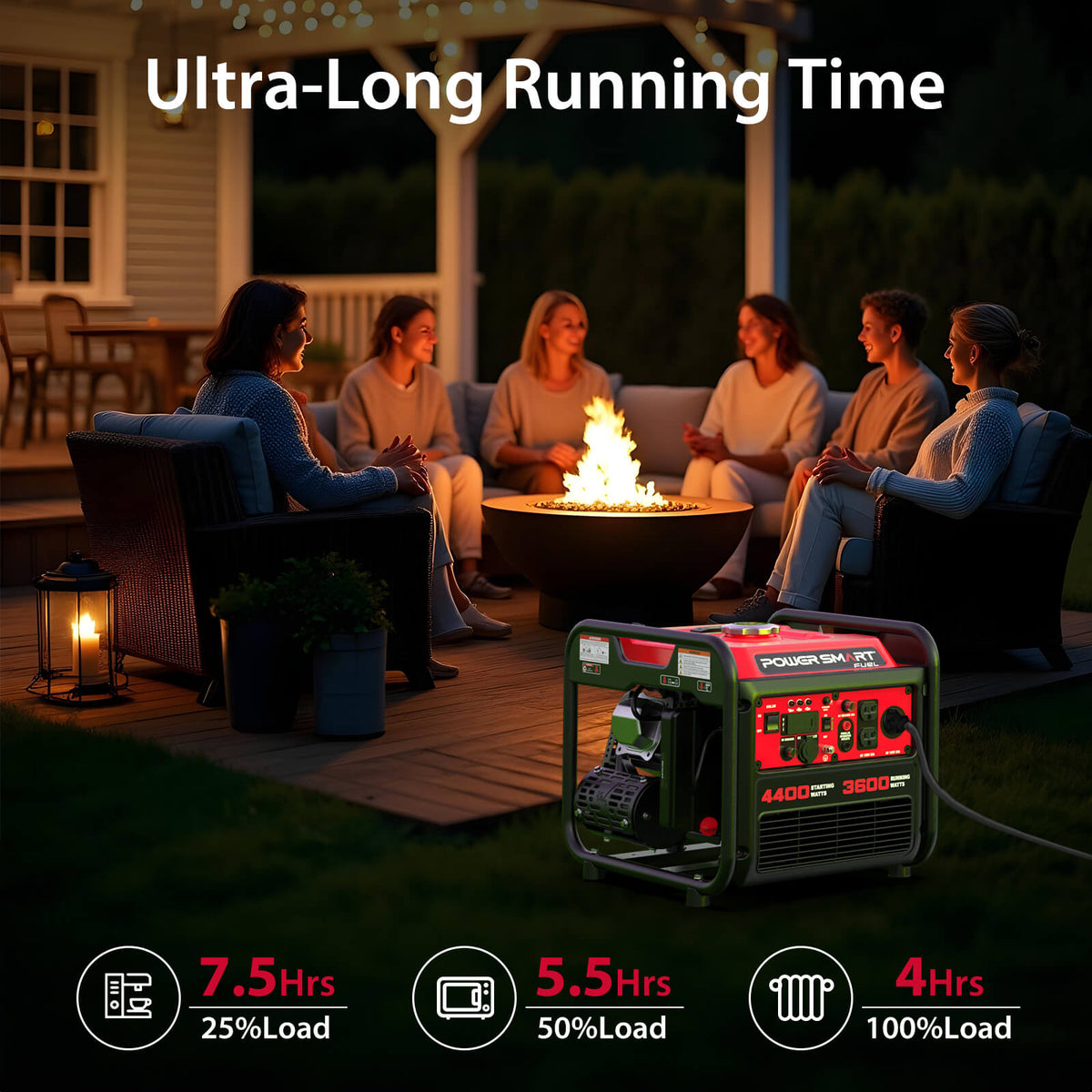 4400W Open Frame Gas Inverter Generator DL5040